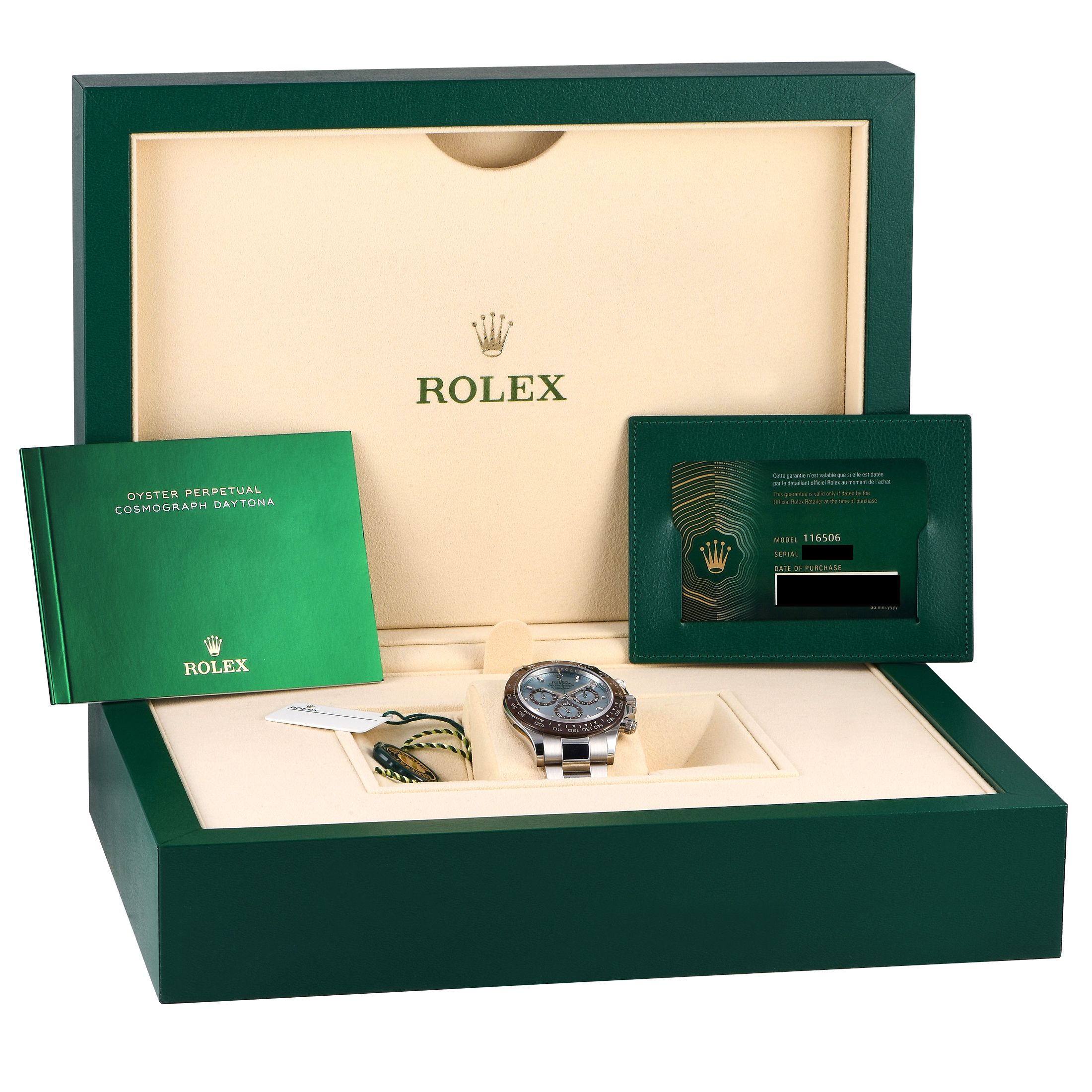Rolex Daytona Ice Blue Platinum Watch 116506