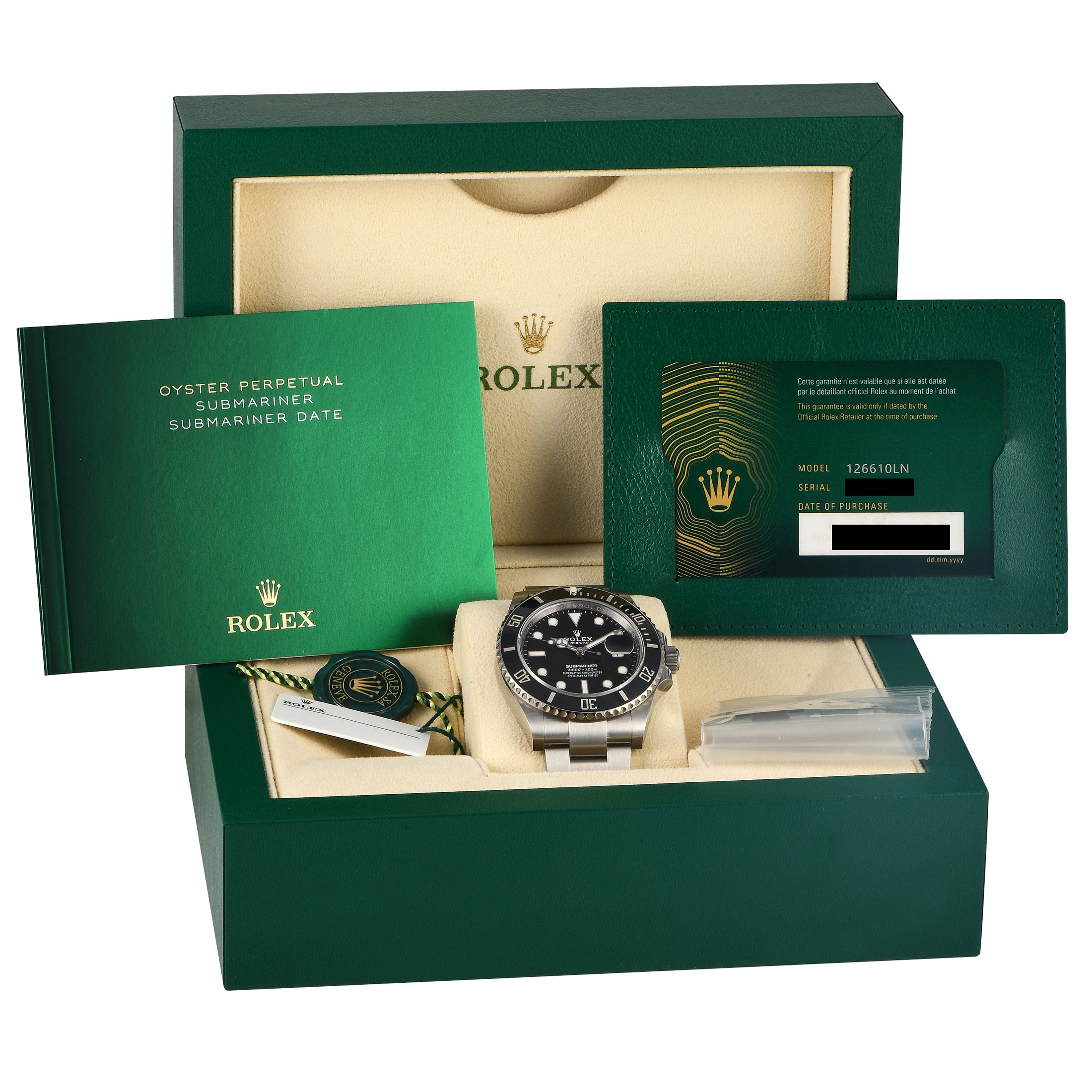 Rolex Submariner Date 41mm Watch 126610LN