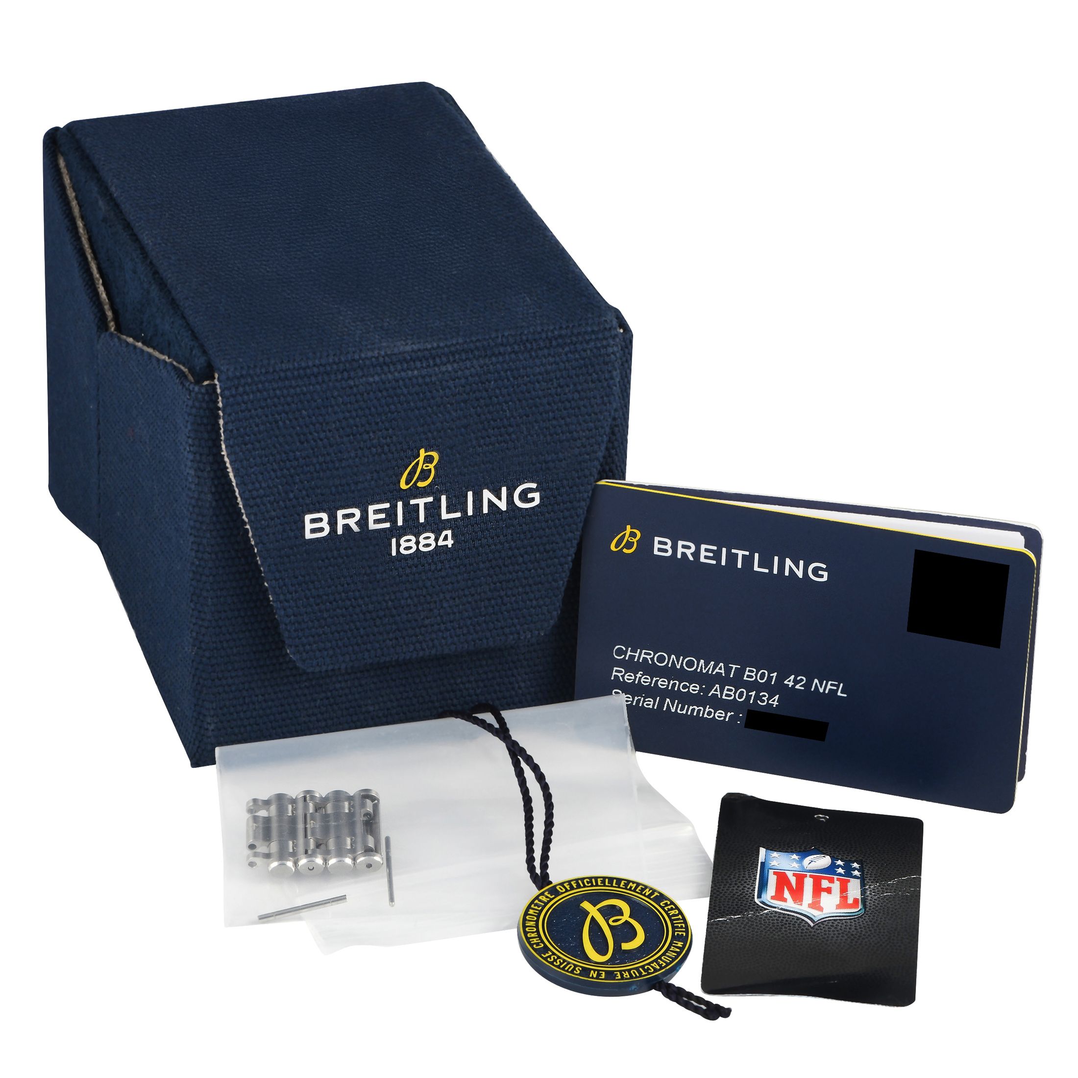 Breitling Chronomat BO1 42 NFL Carolina Panthers Edition Watch AB0134