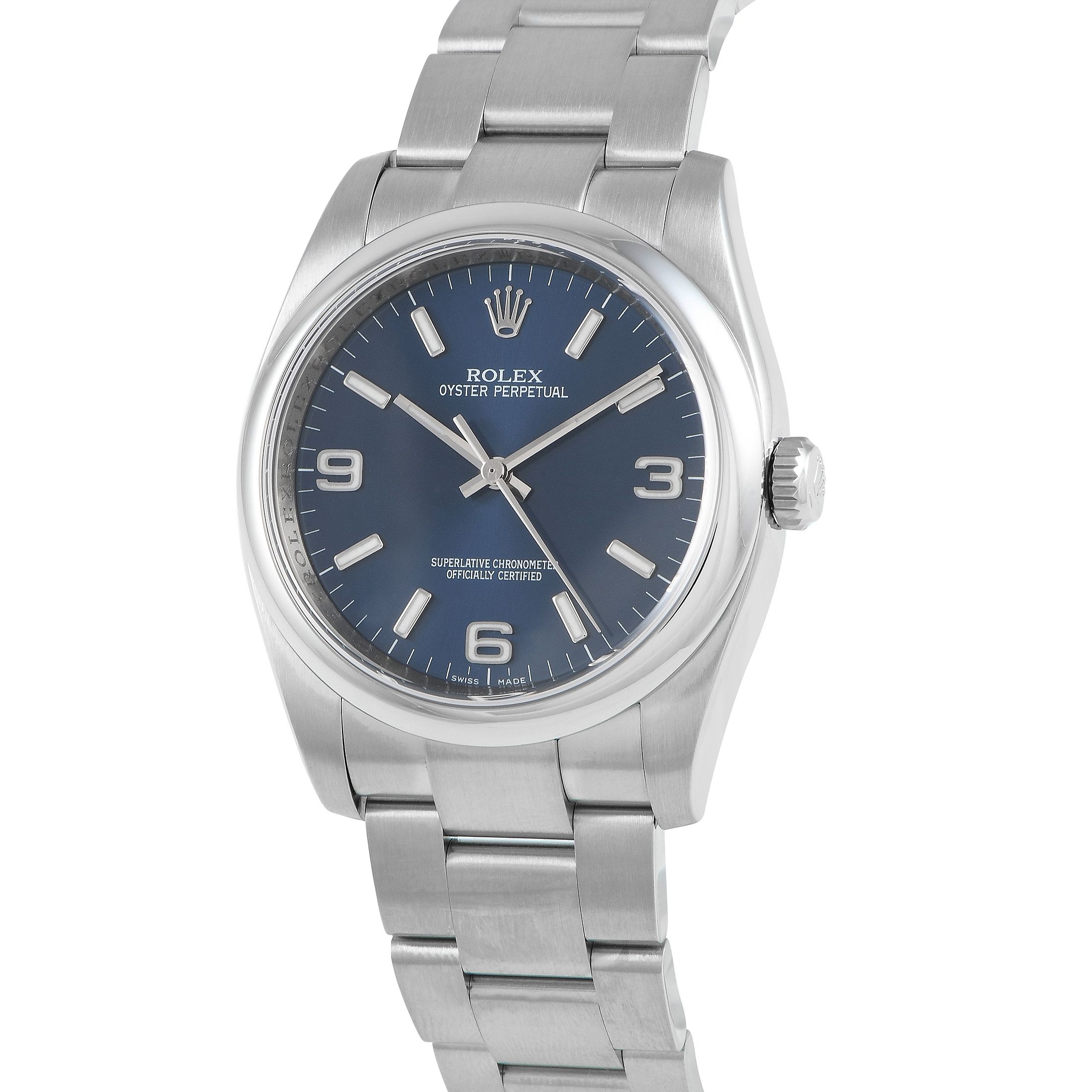 Rolex Oyster Perpetual 36 Blue Dial Watch 116000