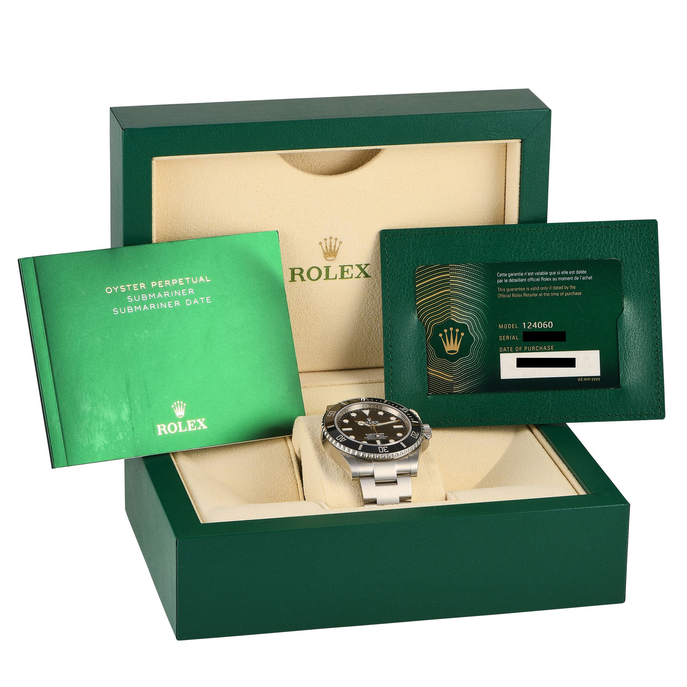Rolex Submariner No Date Watch 124060