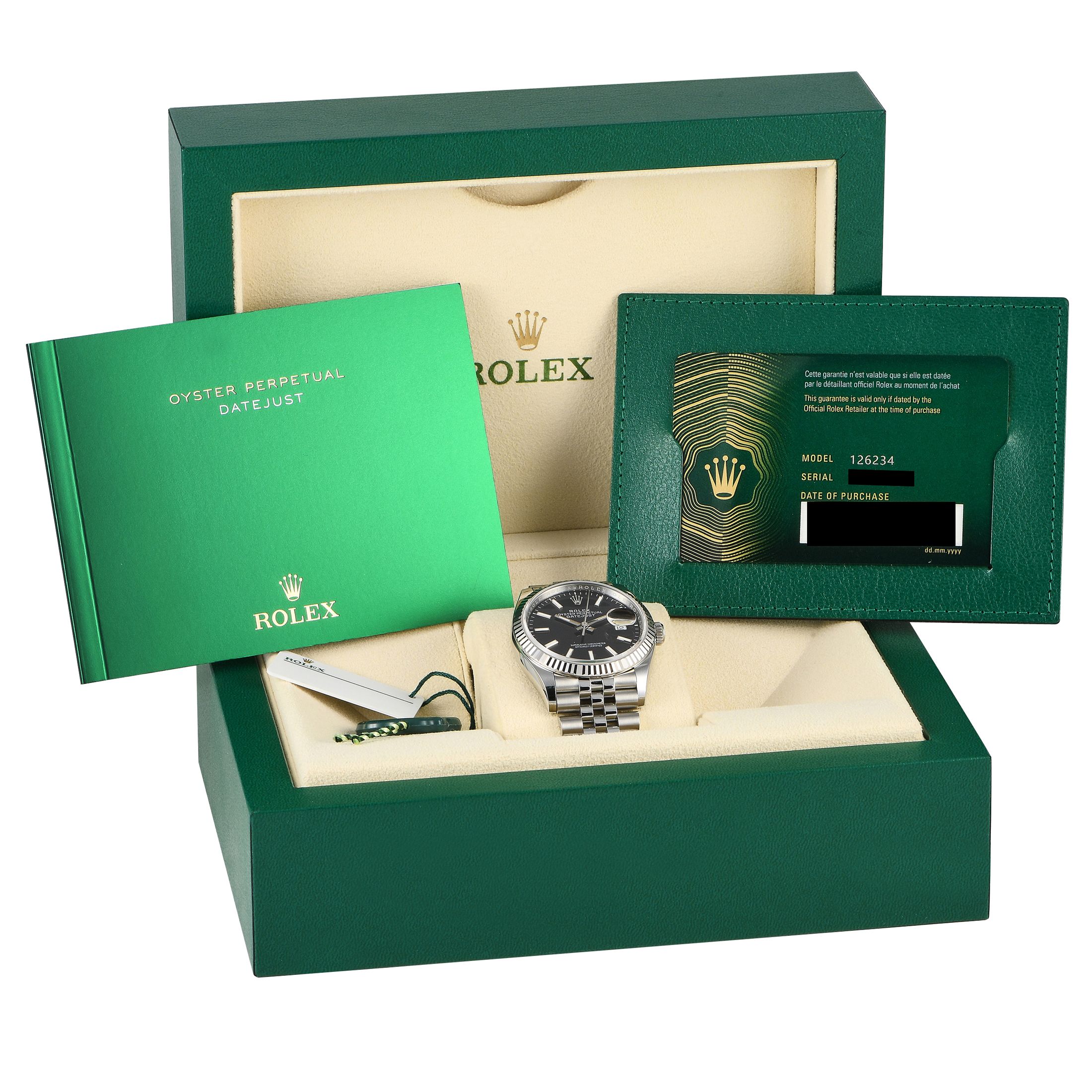 Rolex Datejust 36 Black Dial Watch 126234