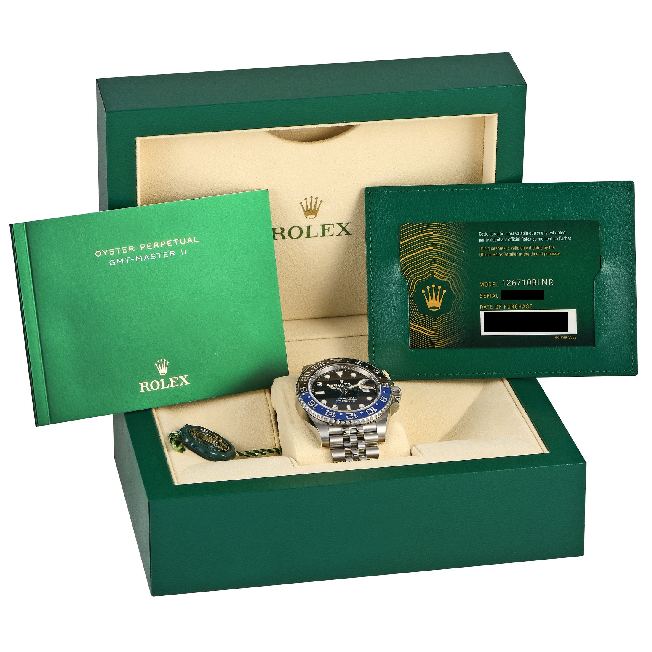 Rolex GMT-Master II Watch 126710BLNR Jubilee