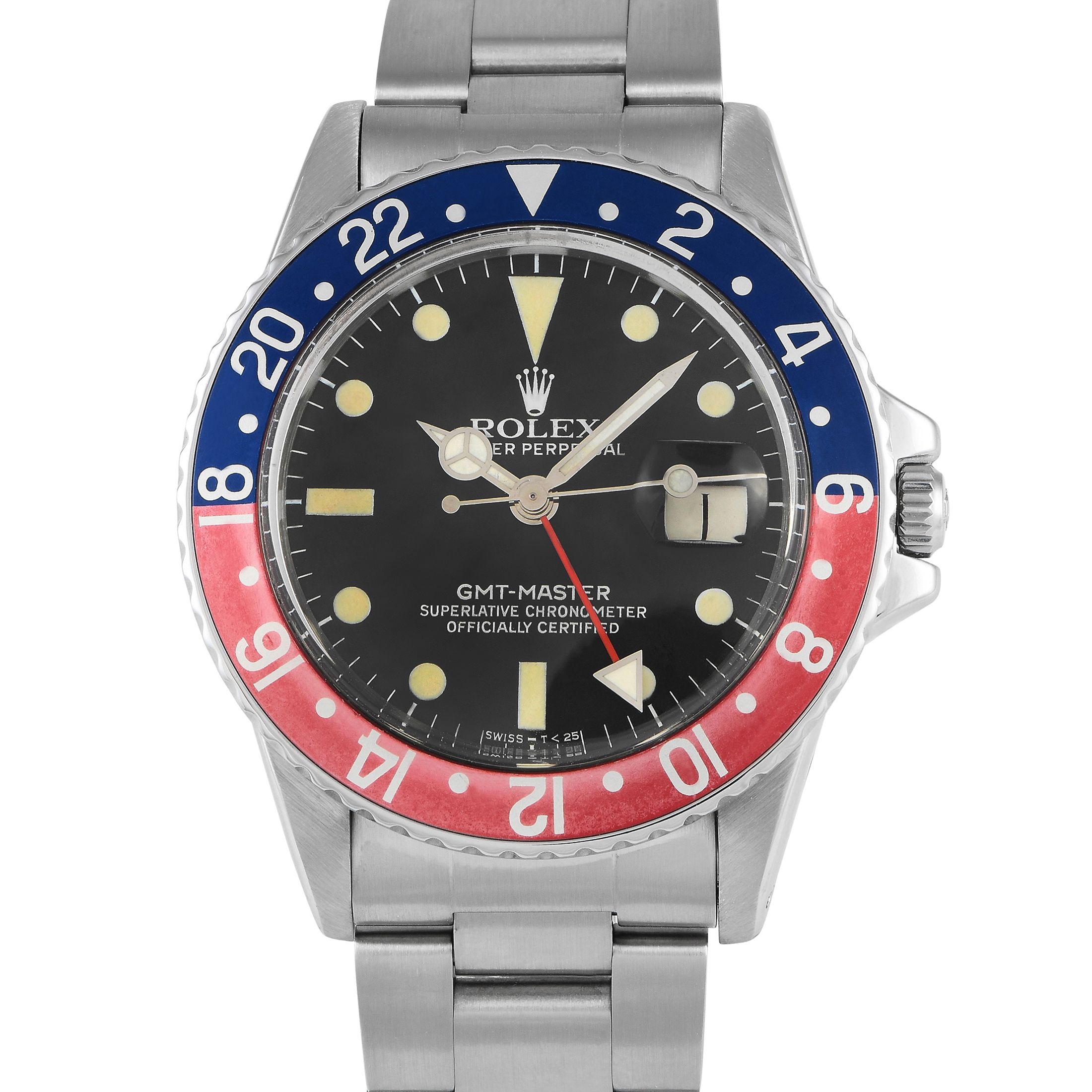 Rolex GMT-Master Pepsi Matte Black Watch 16750