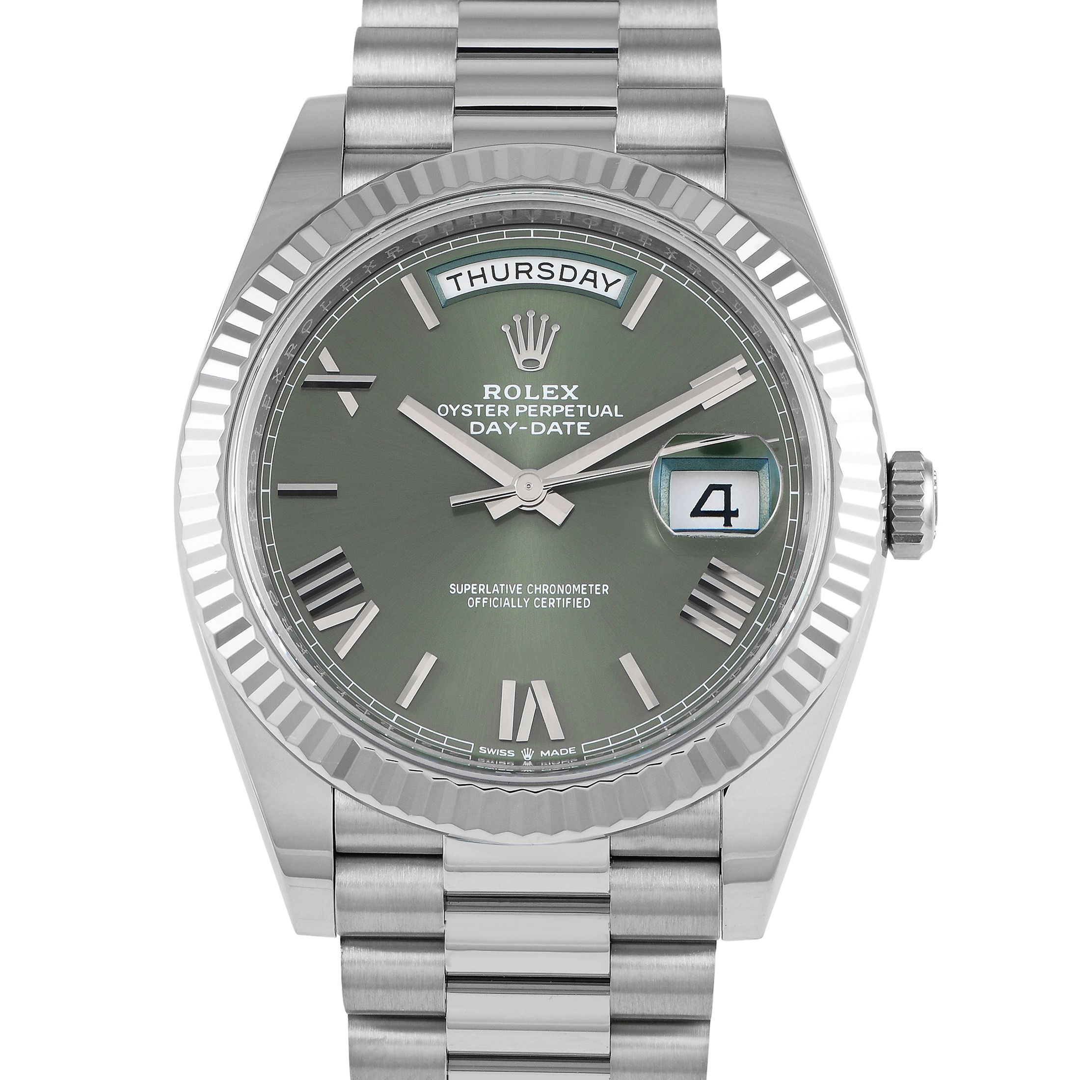 Rolex Day-Date 40 Olive Green Dial Watch 228239