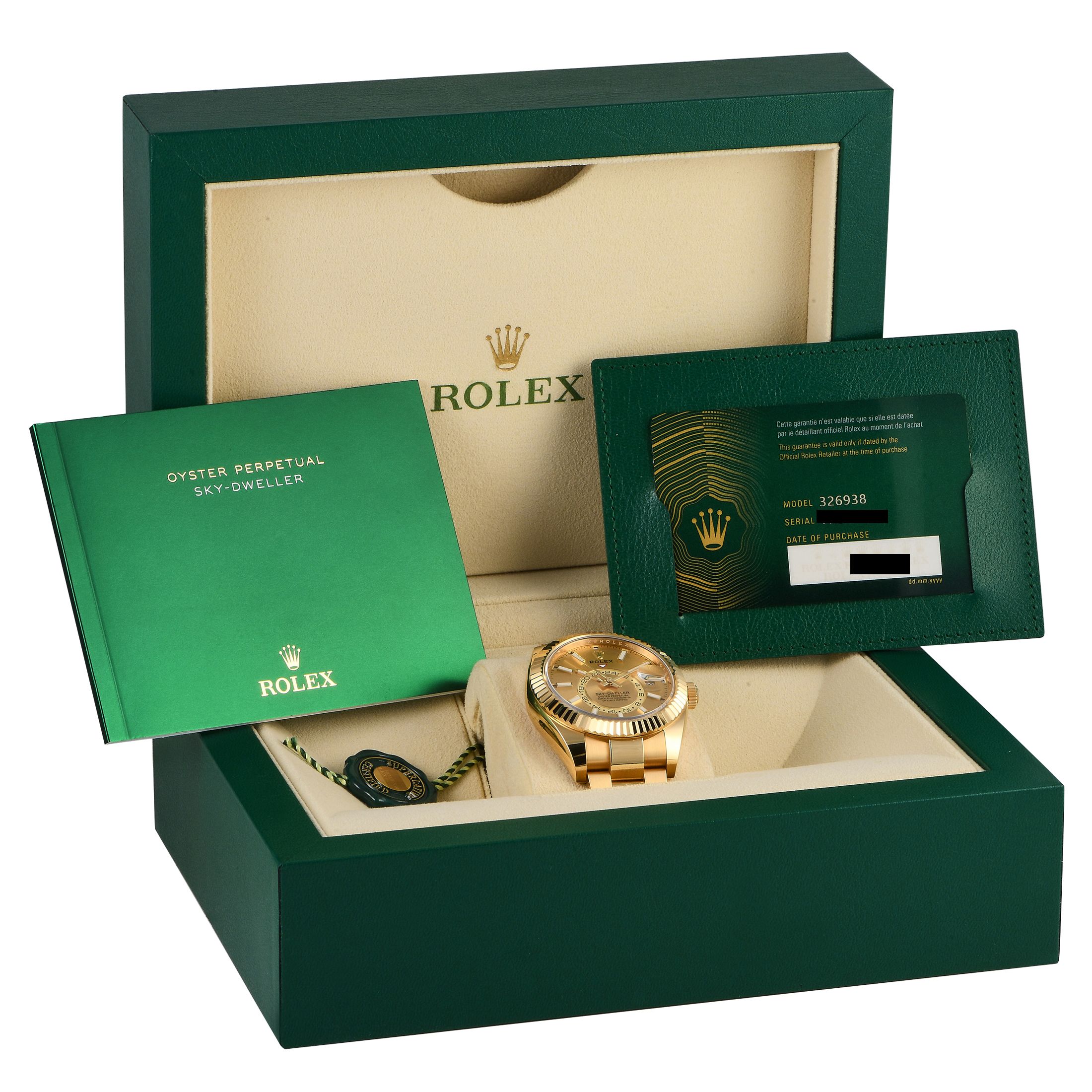 Rolex Sky-Dweller Champagne Dial Watch 326938