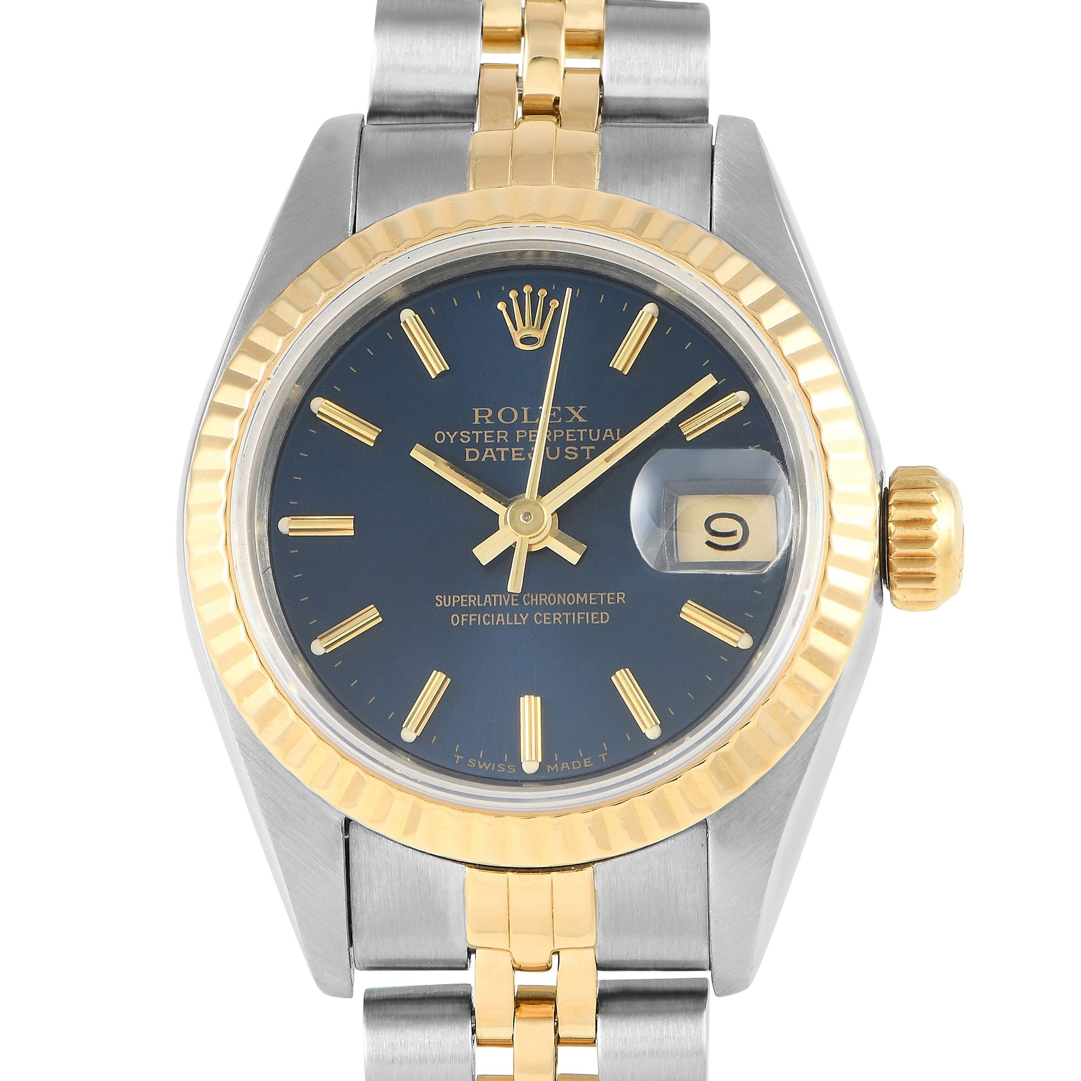 Rolex Lady-Datejust Blue Dial Watch 69173