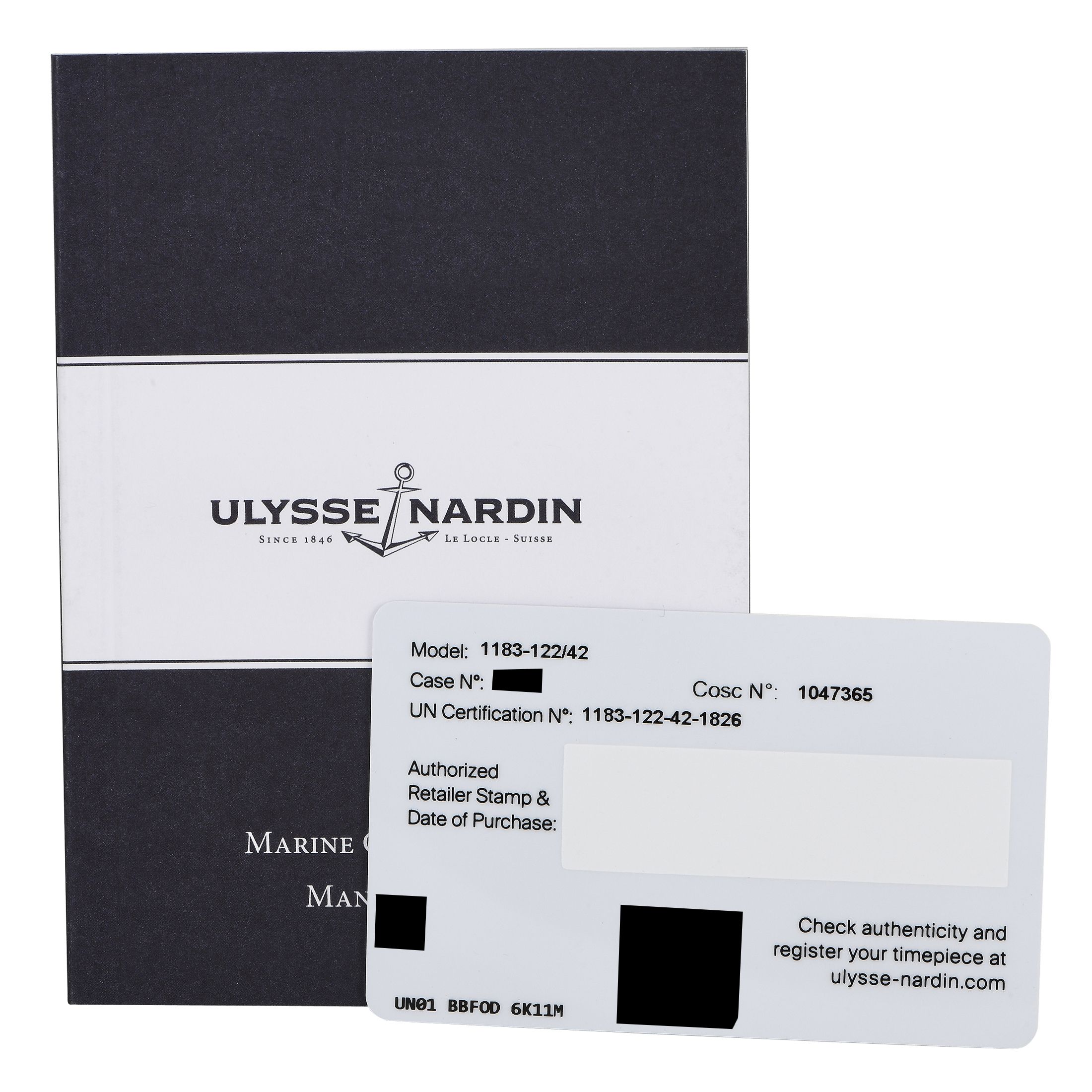 Ulysse Nardin Marine Chronometer Watch 1183-122/42