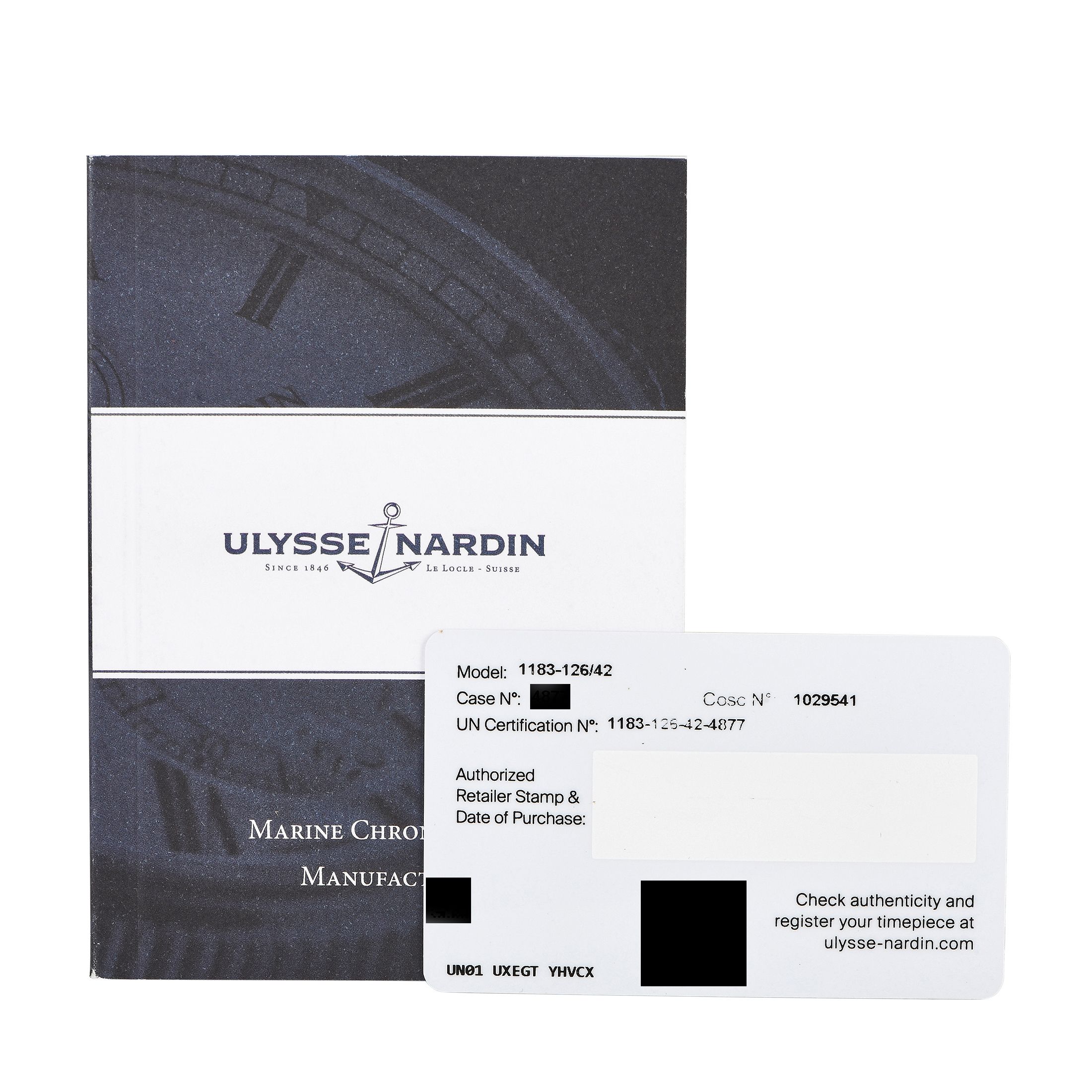 Ulysse Nardin Marine Chronometer Watch 1183-126/42