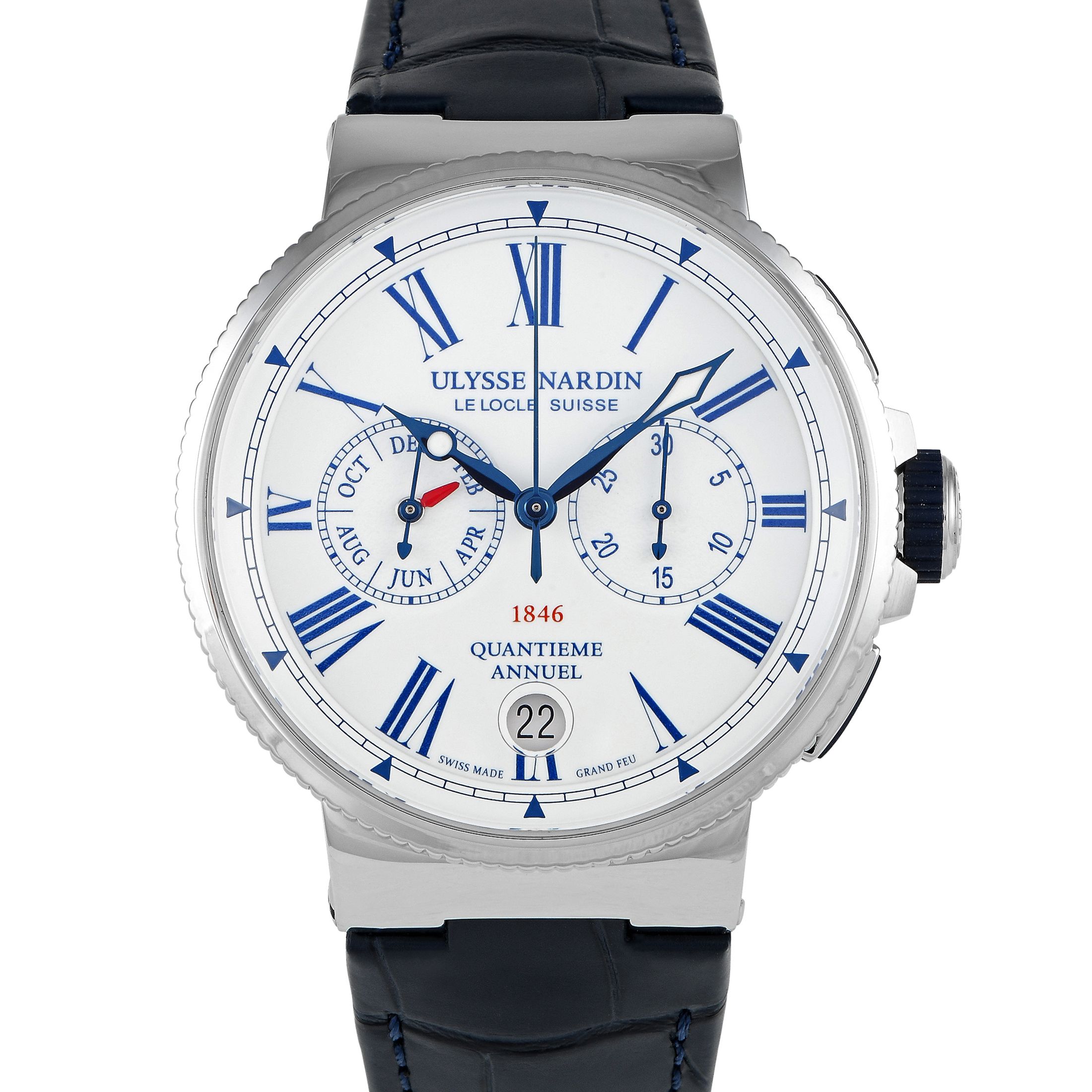 Ulysse Nardin Marine Chronograph Annual Calendar Watch 1533-150/E0