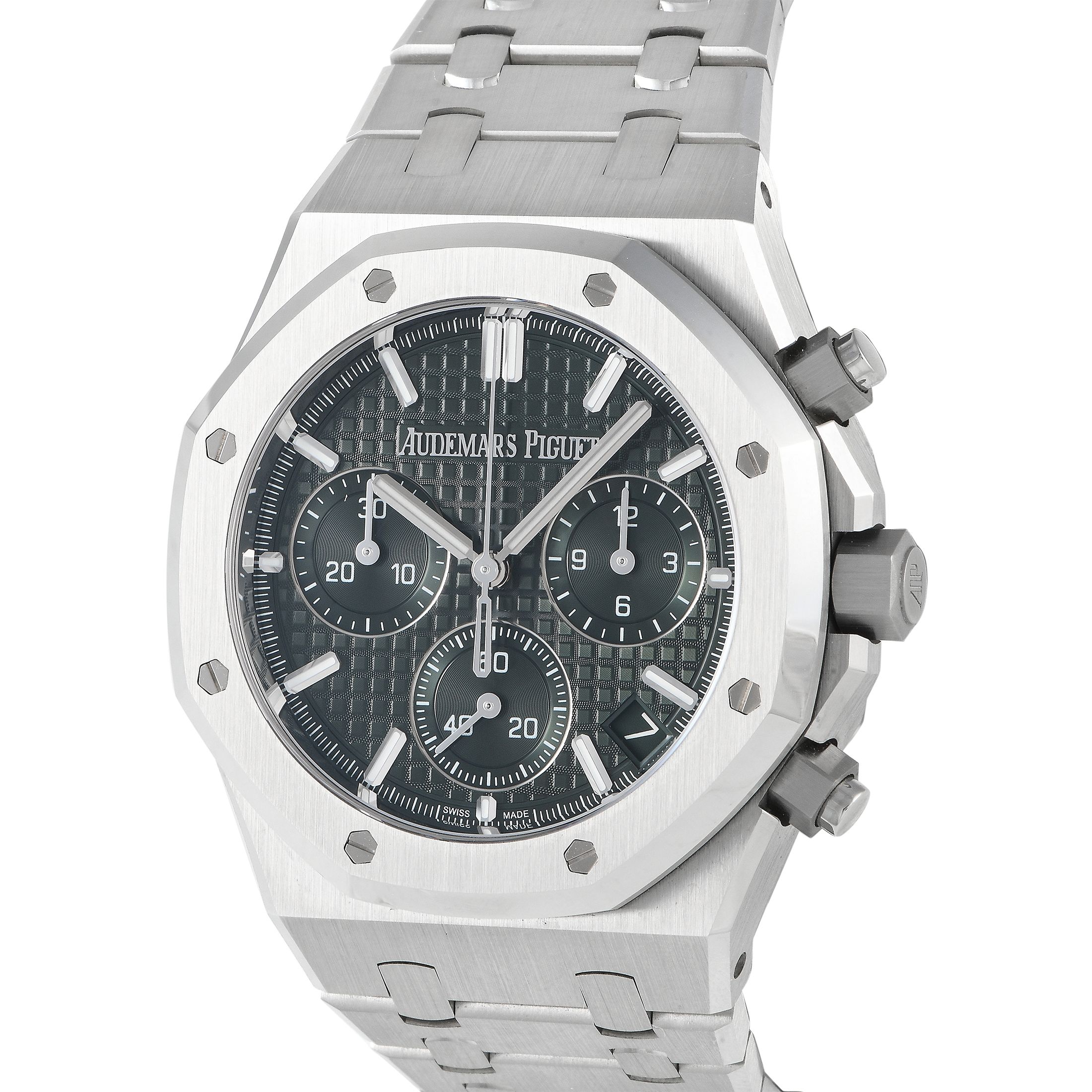 Audemars Piguet Royal Oak Khaki Green Dial 50th Anniversary Watch 26240ST.OO.1320ST.04