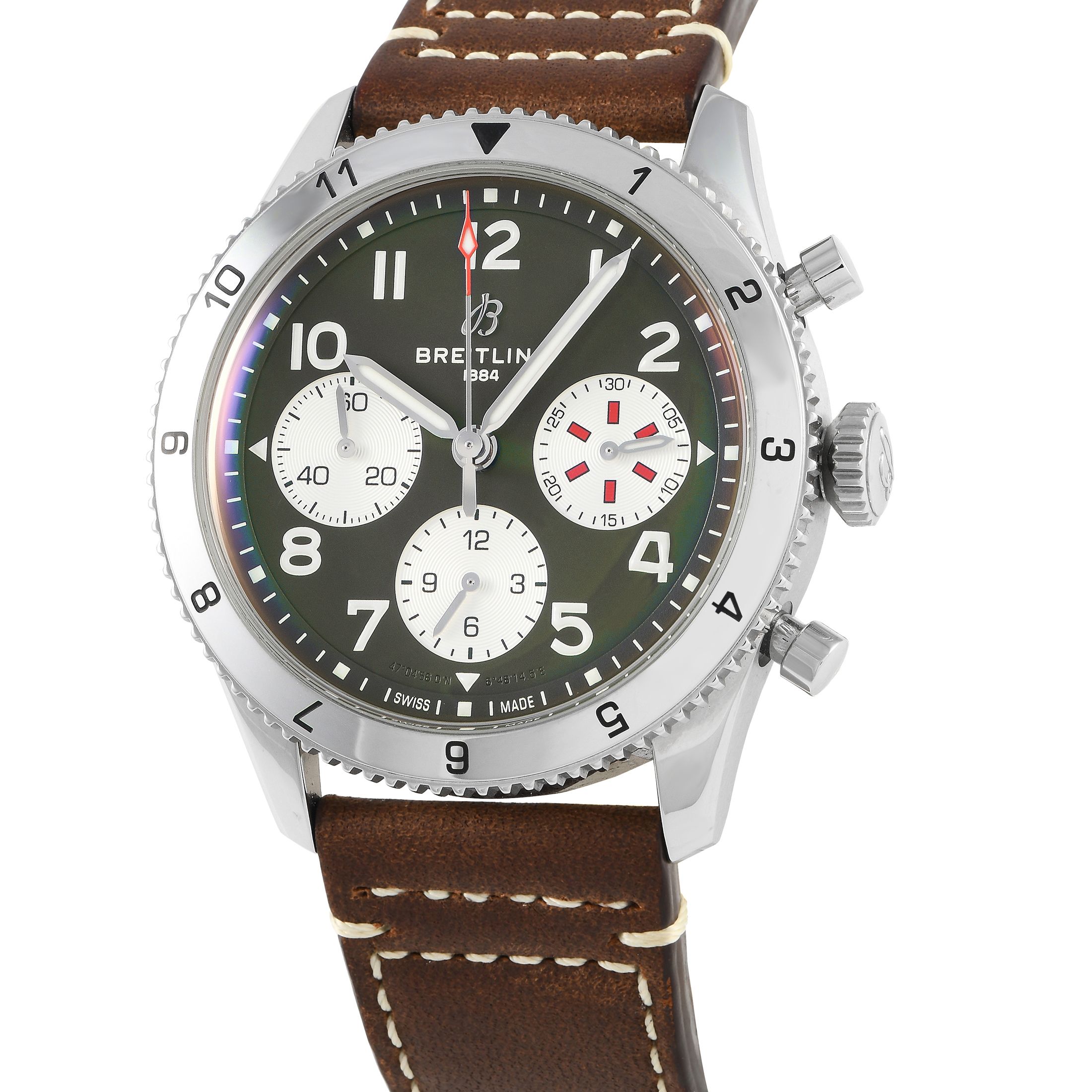 Breitling Classic AVI Chronograph 42 Curtiss Warhawk Watch A233802A1L1X1