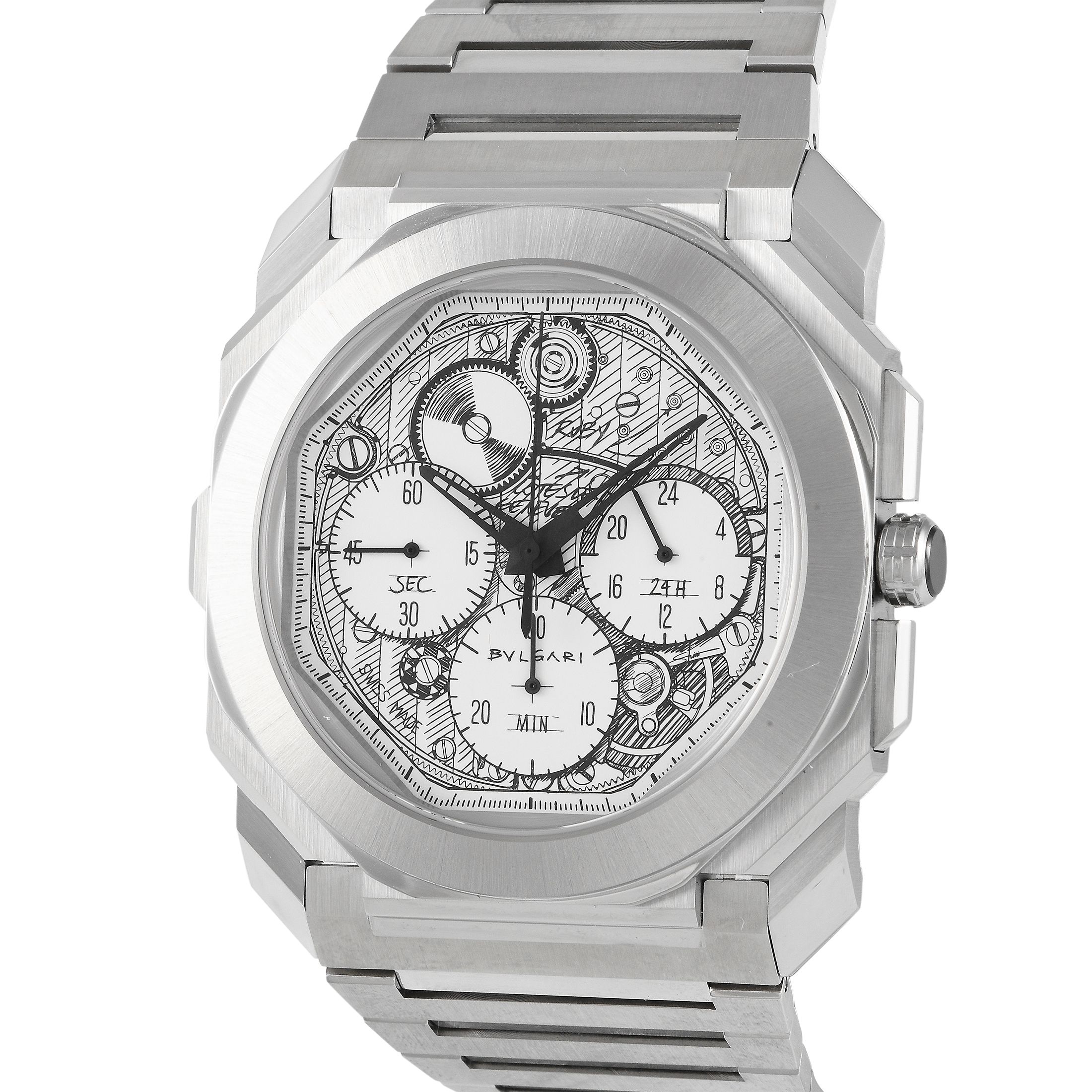 Bvlgari Octo Finissimo Sketch Chronograph GMT Watch 104192