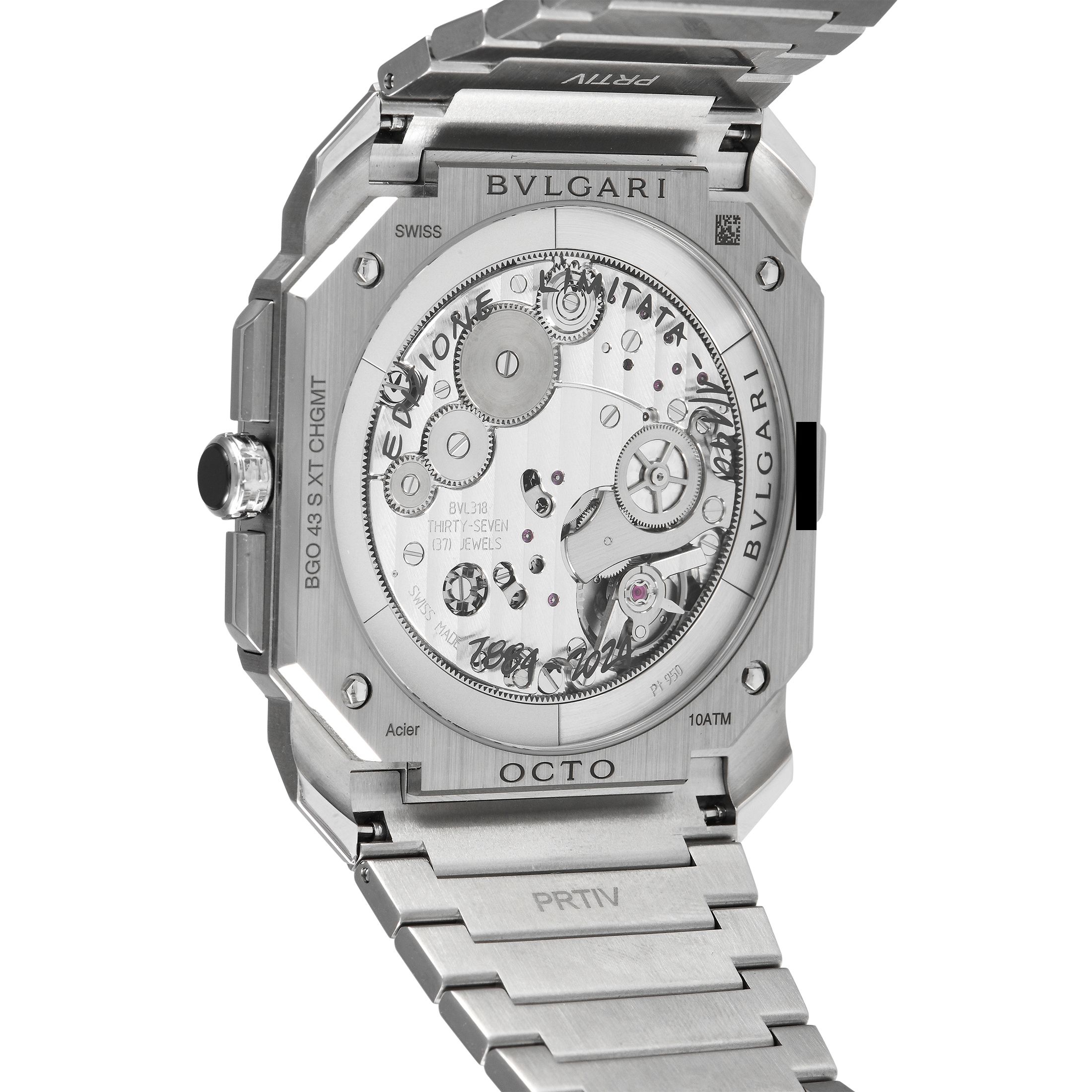 Bvlgari Octo Finissimo Sketch Chronograph GMT Watch 104192