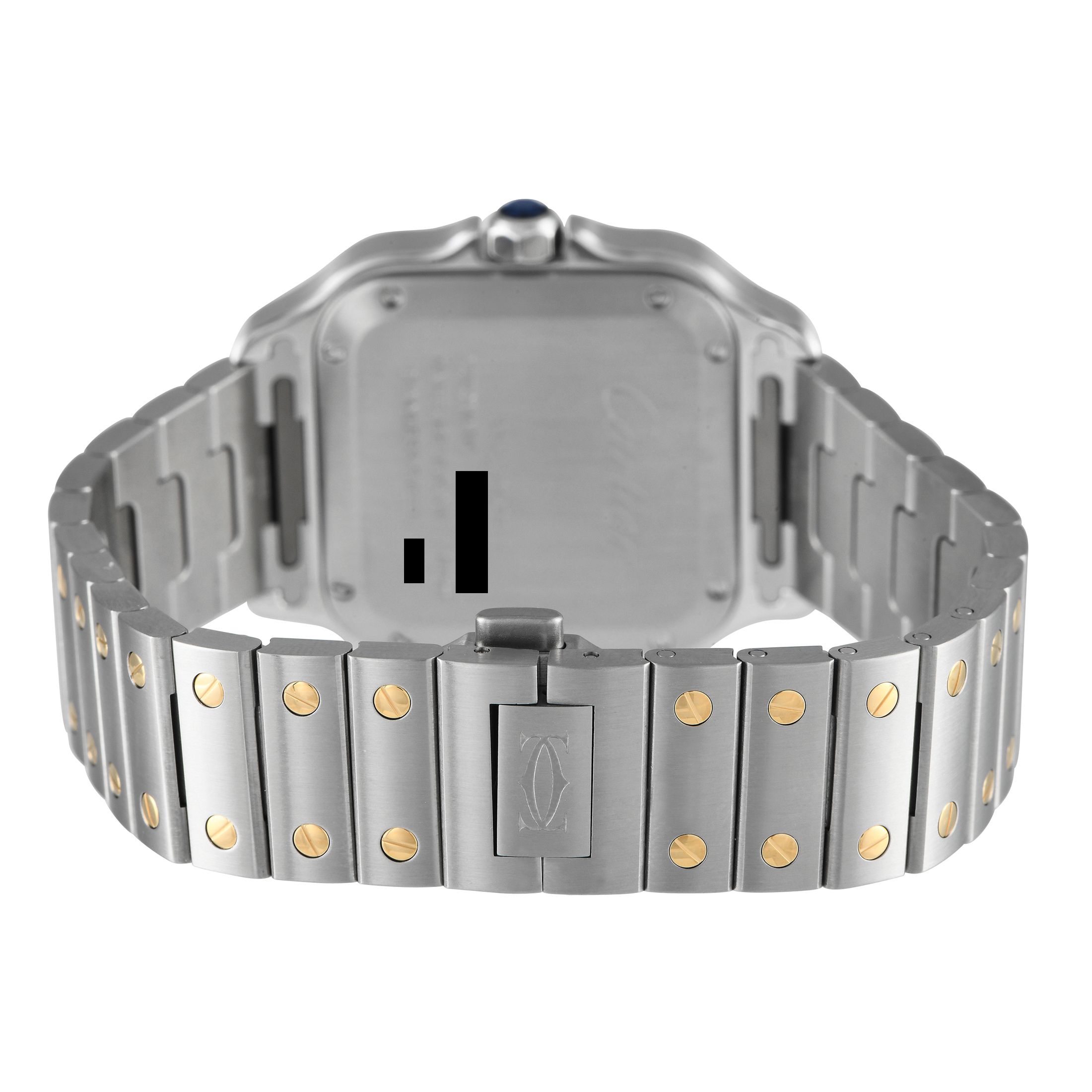 Cartier Santos Medium Model Diamond Bezel Watch W3SA0007