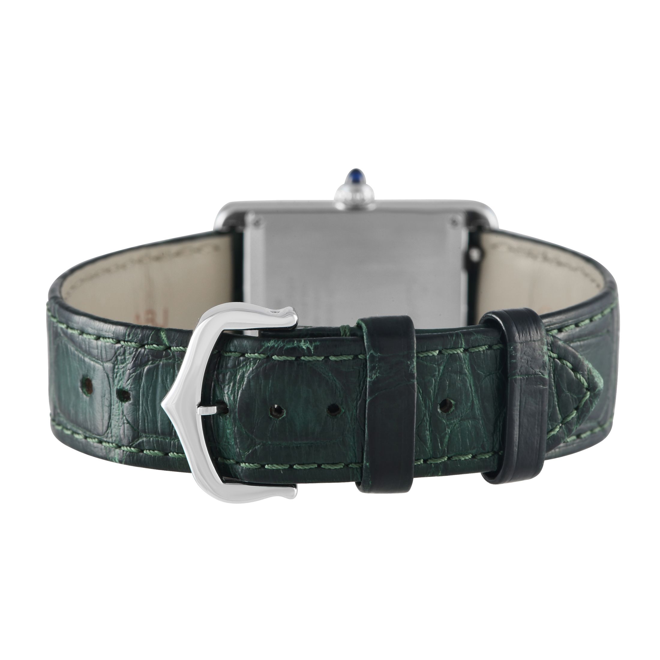 Cartier Tank Must Large Model Green Quartz Watch WSTA0056