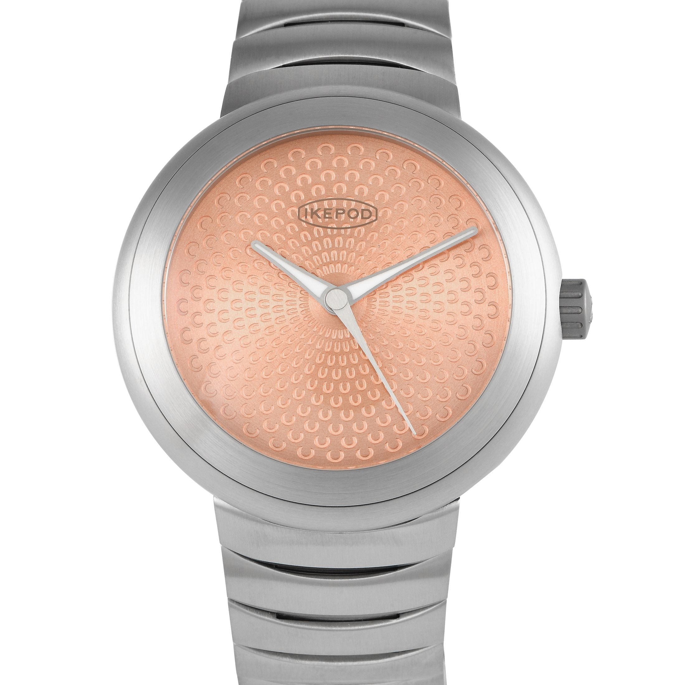 Ikepod Horopod Petra Salmon Dial Titanium Watch HO20
