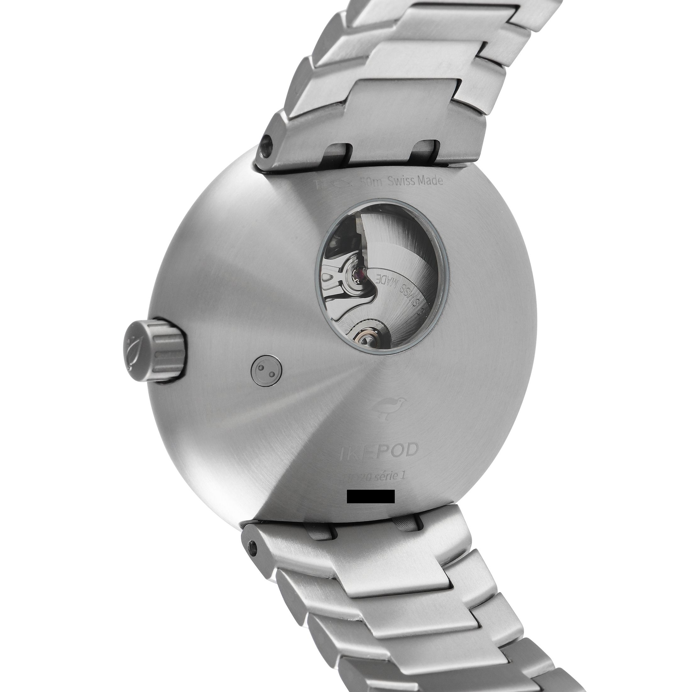 Ikepod Horopod Petra Salmon Dial Titanium Watch HO20