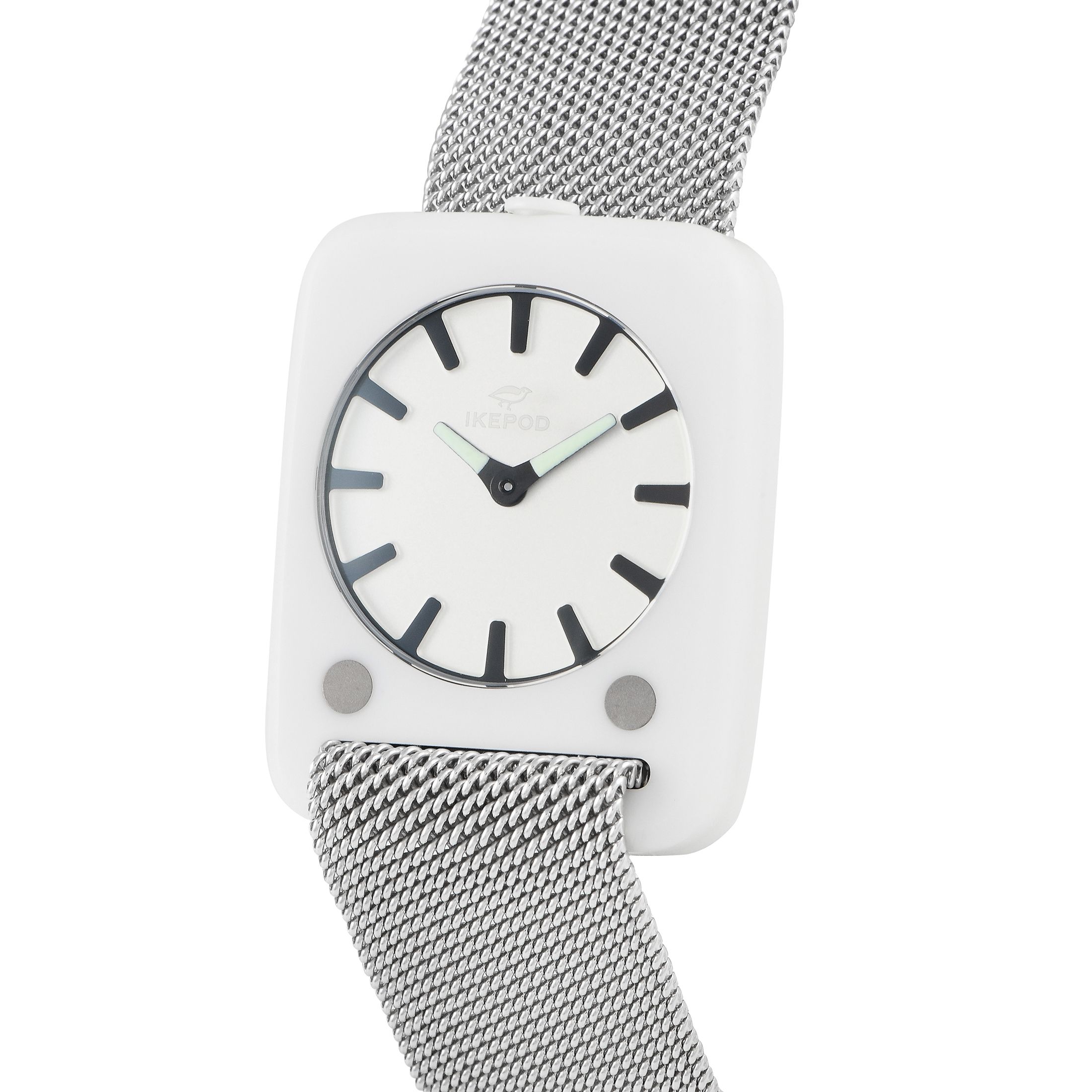 Ikepod Solaris White Ceramic Watch SCW22