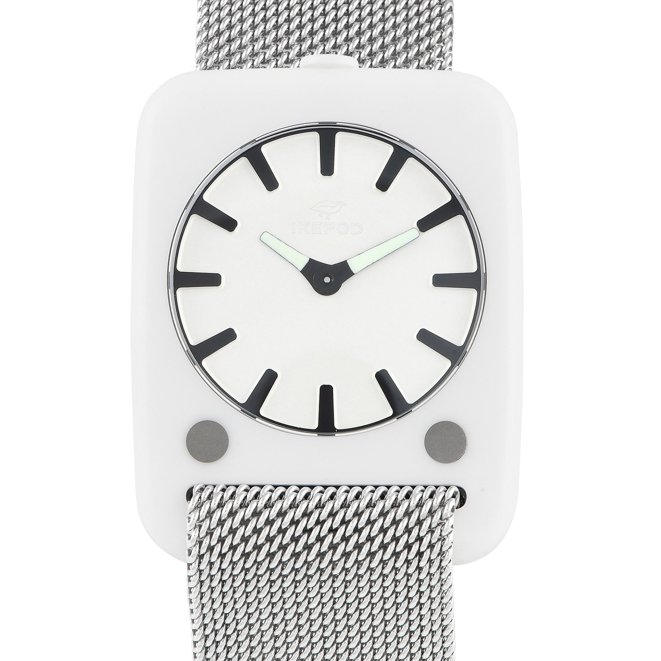 Ikepod Solaris White Ceramic Watch SCW22