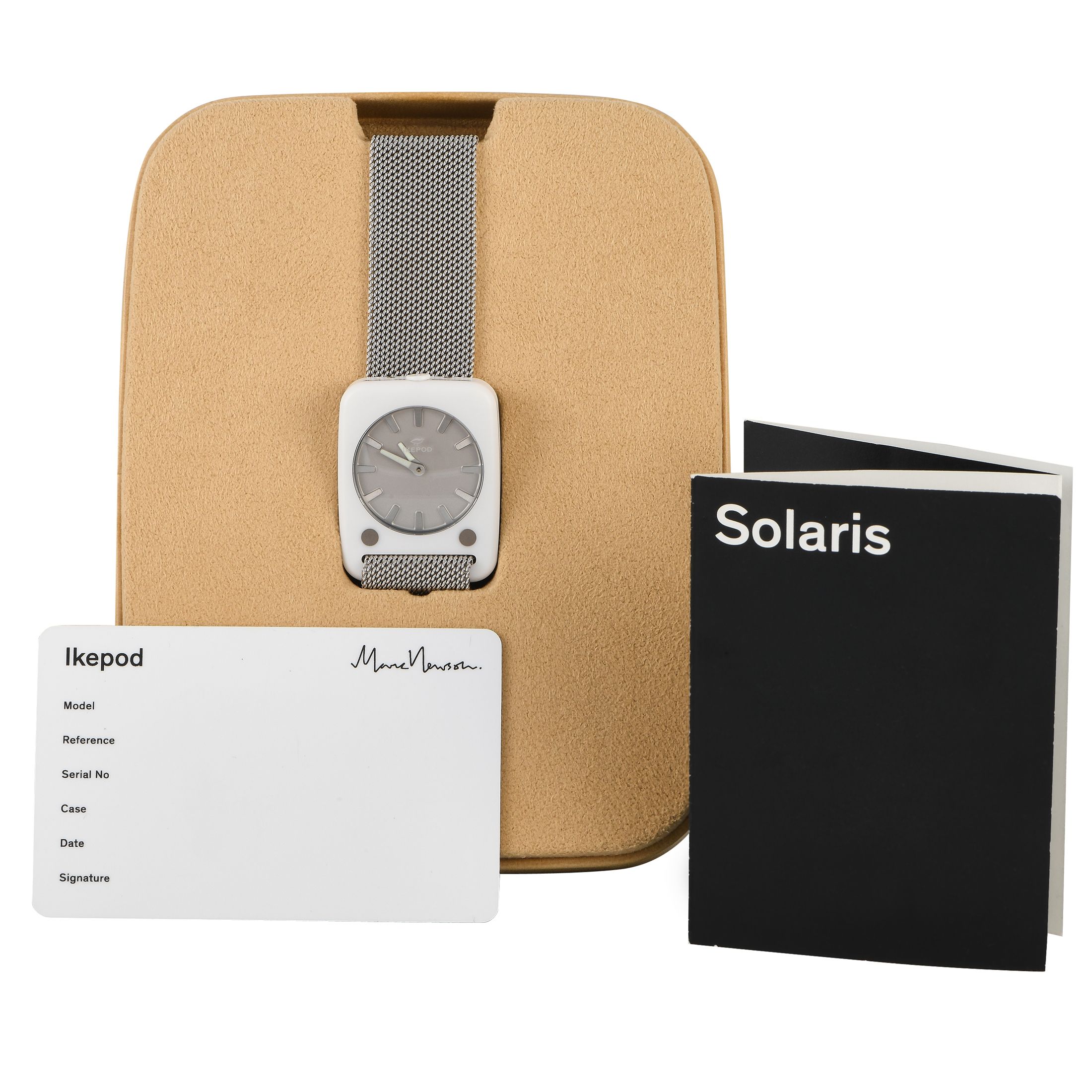 Ikepod Solaris White Ceramic Watch SCW22