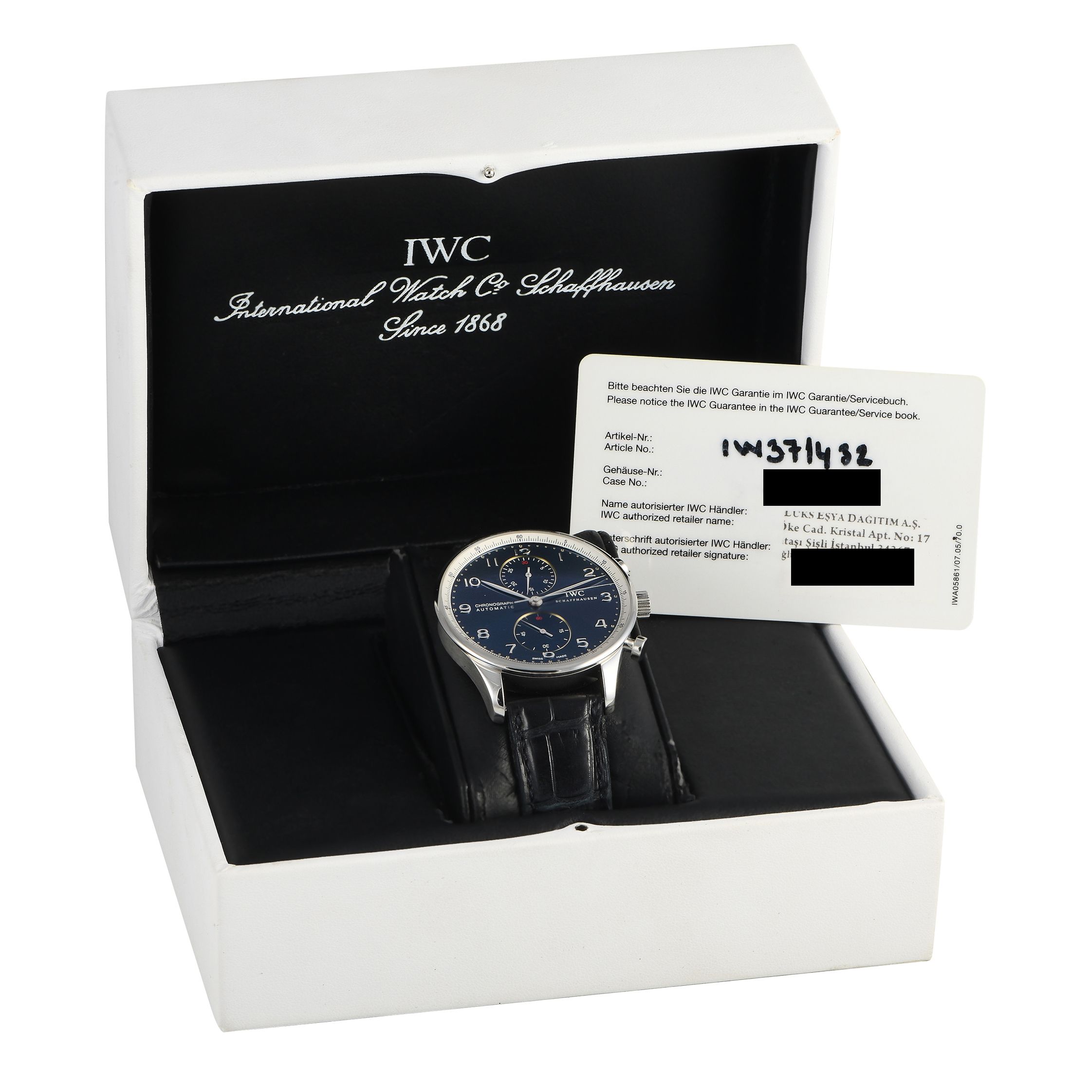 IWC Portugieser Chrono Laureus Sport for Good Foundation Edition Watch IW371432