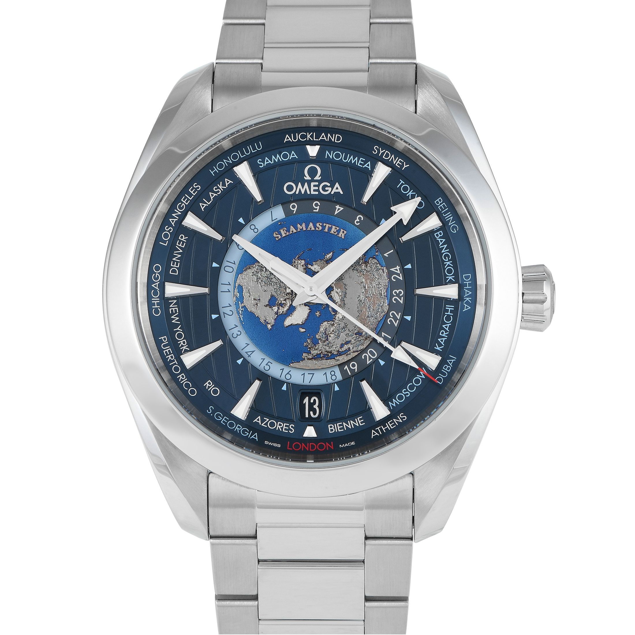 Omega Seamaster Aqua Terra 150M Worldtimer Watch 220.12.43.22.03.001