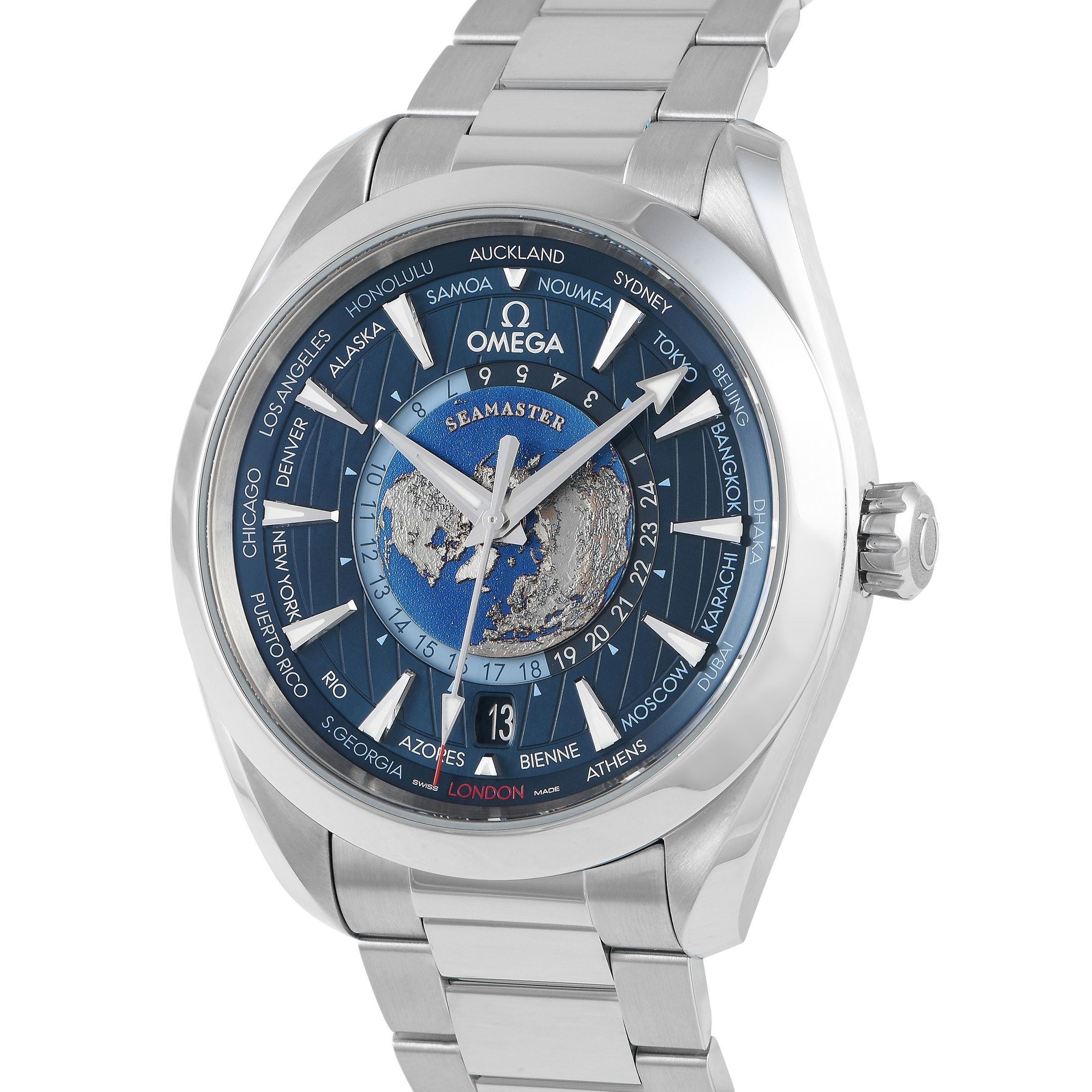 Omega Seamaster Aqua Terra 150M Worldtimer Watch 220.12.43.22.03.001