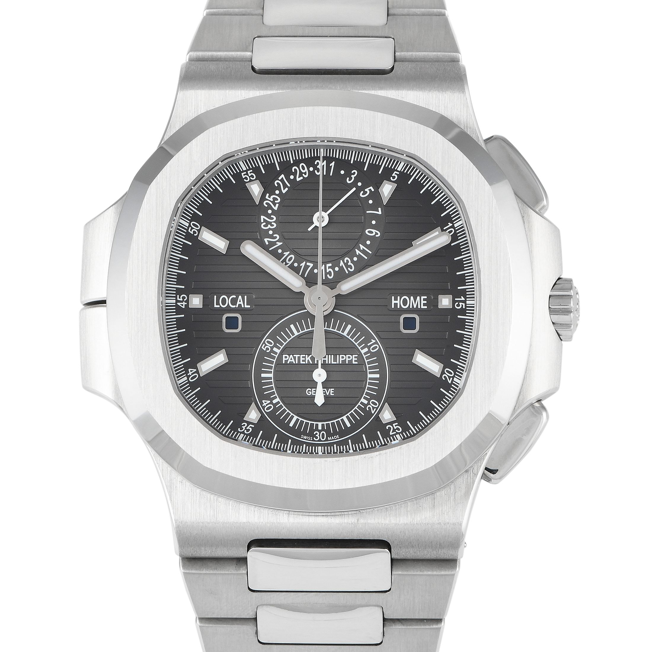 Patek Philippe Nautilus Travel Time Chronograph Watch 5990/1A-001