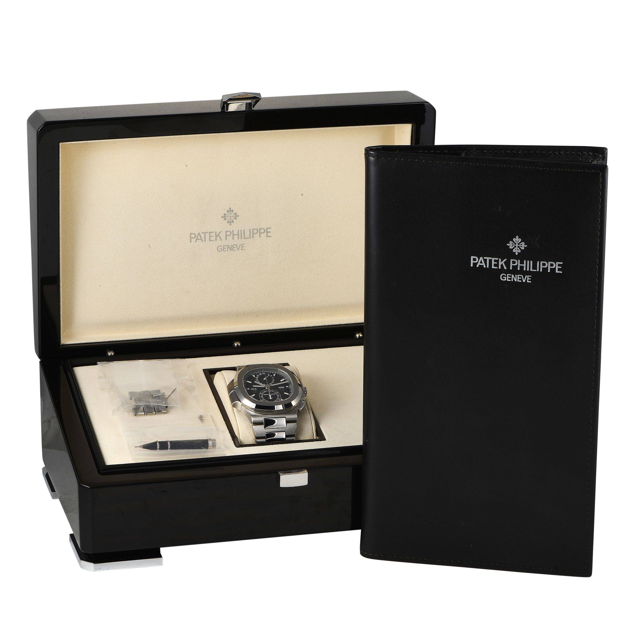 Patek Philippe Nautilus Travel Time Chronograph Watch 5990/1A-001