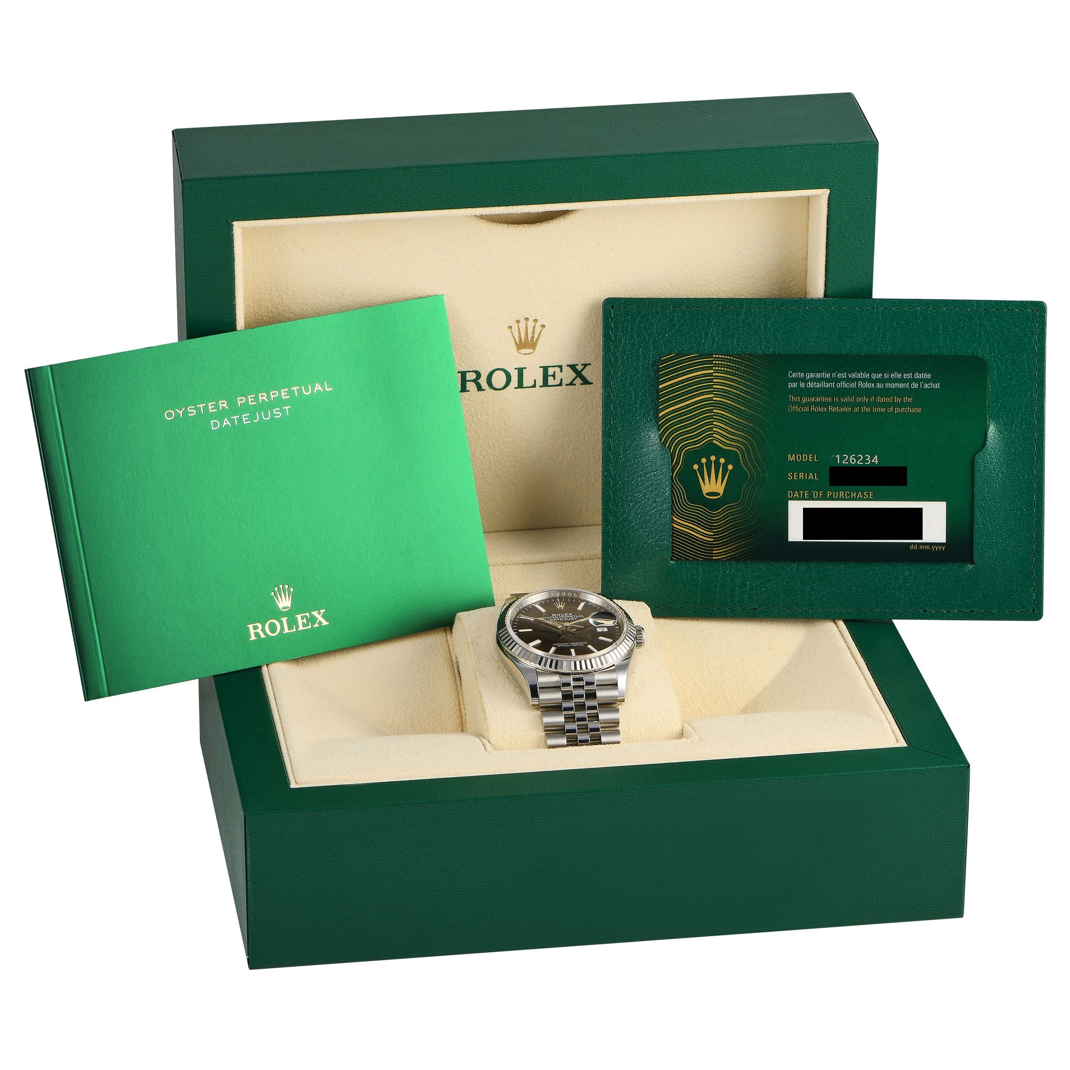 Rolex Datejust 36 Black Dial Watch 126234