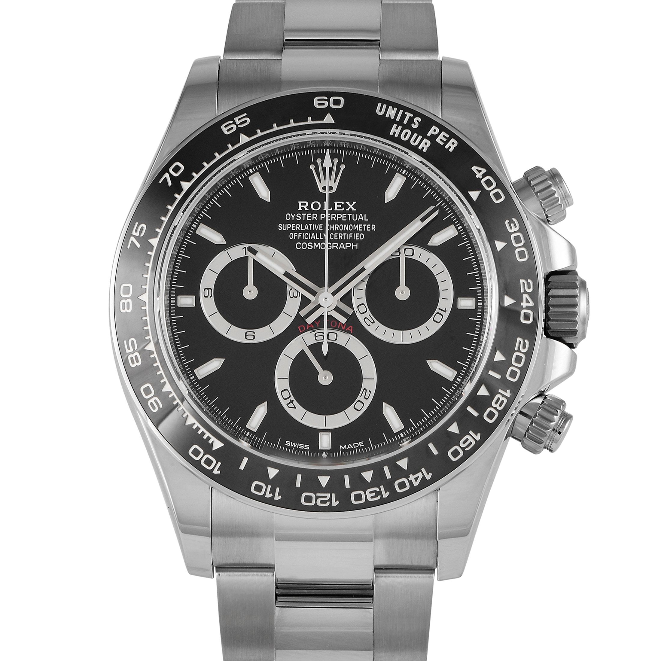 Rolex Daytona Black Dial Watch 126500LN