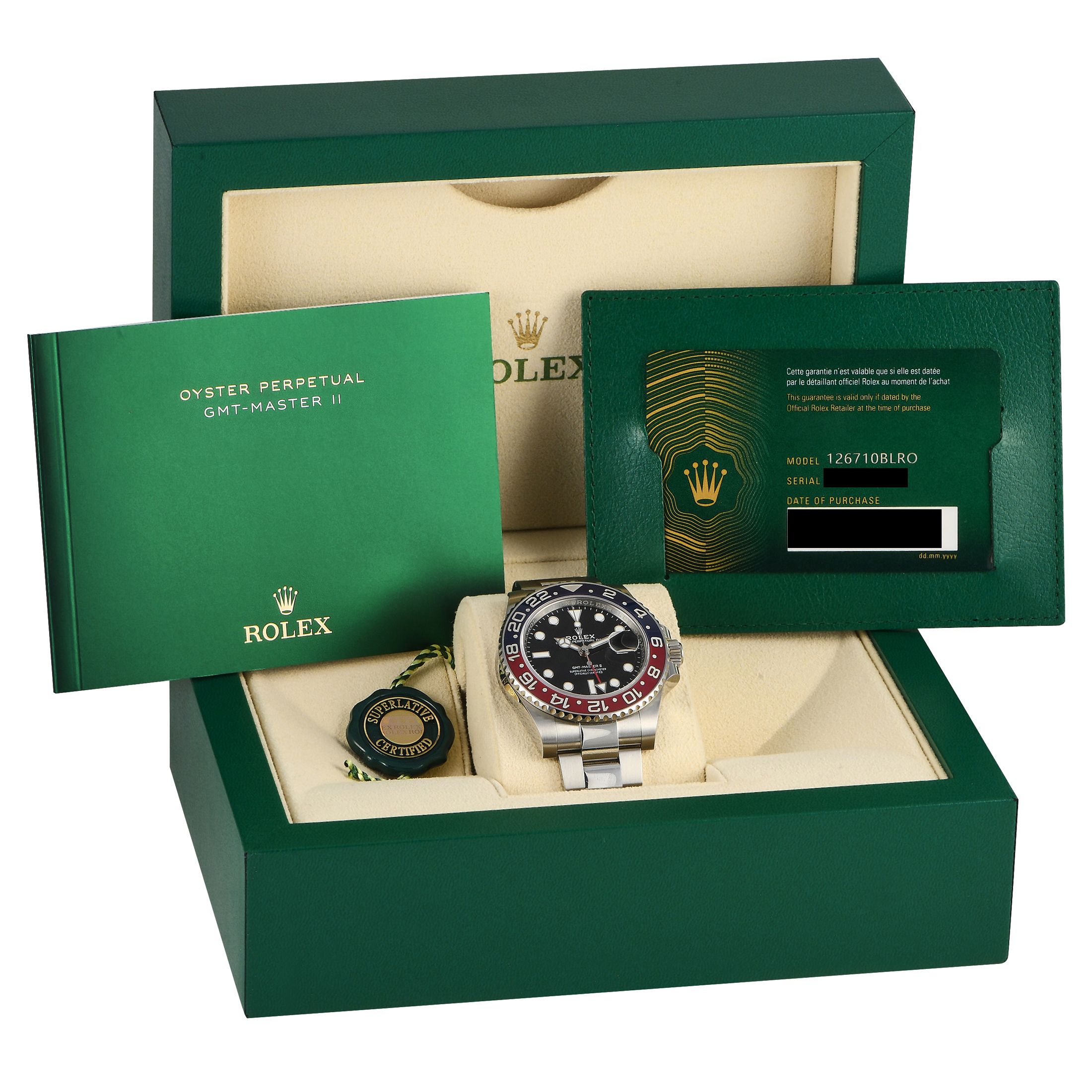 Rolex GMT-Master II Watch 126710BLRO