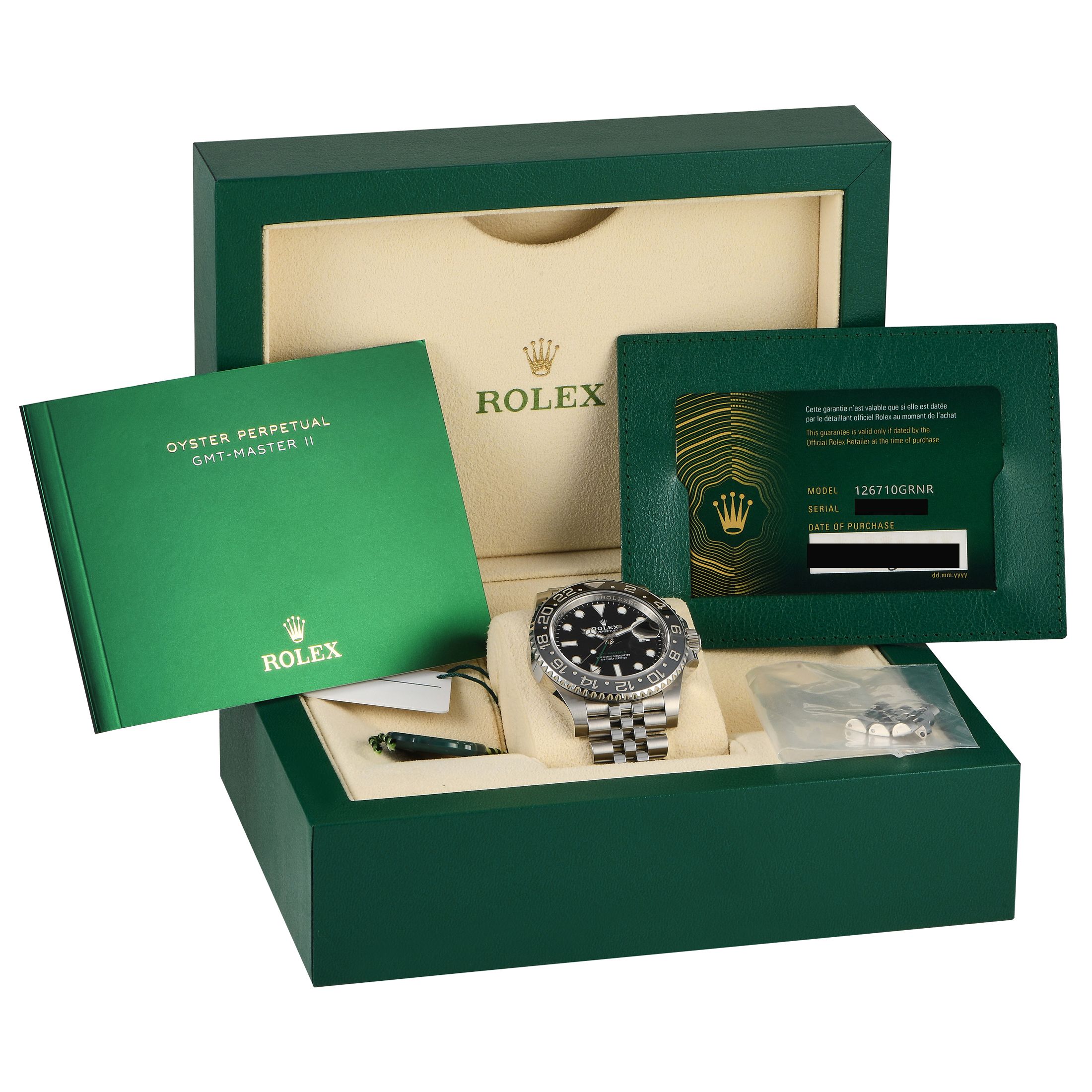 Rolex GMT-Master II 40mm Watch 126710GRNR