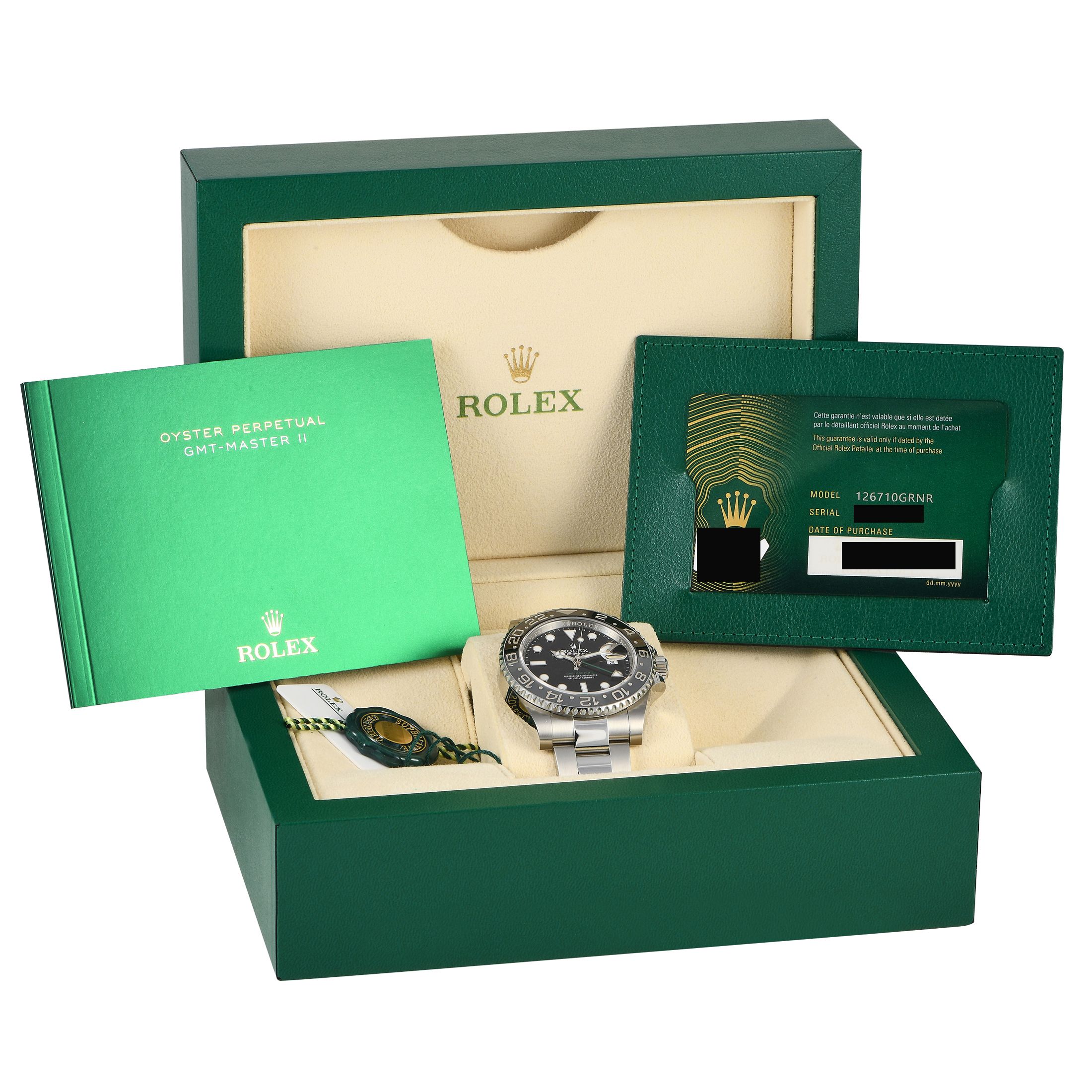 Rolex GMT-Master II 40mm Watch 126710GRNR