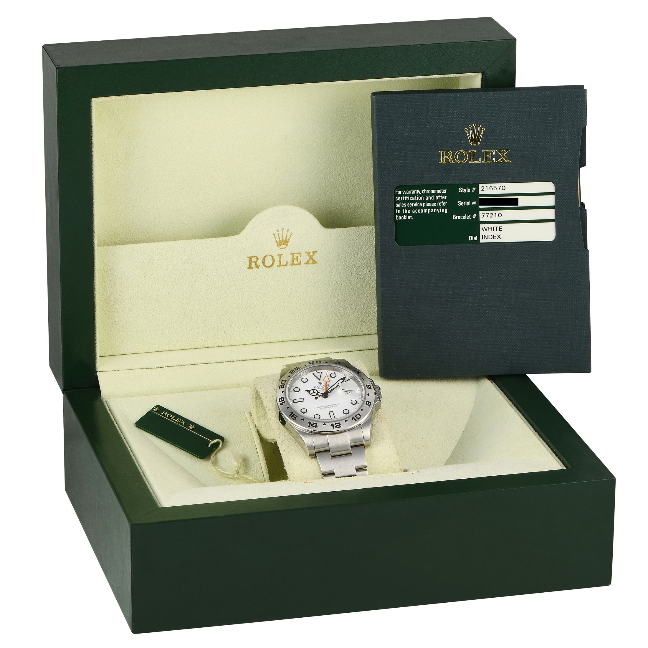 Rolex Explorer II White Dial Watch 216570