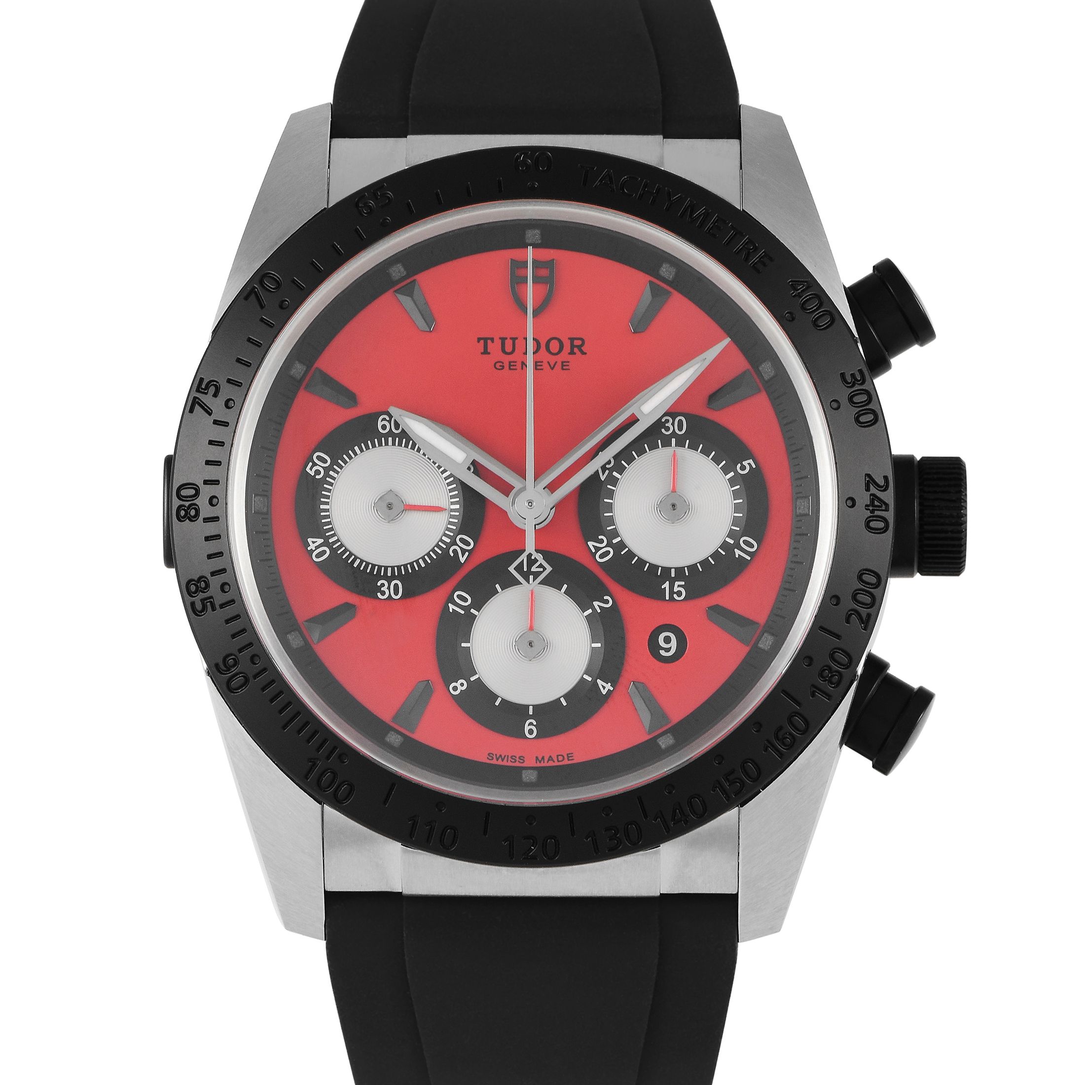 Tudor Fastrider Chronograph Red Dial Watch 42010N
