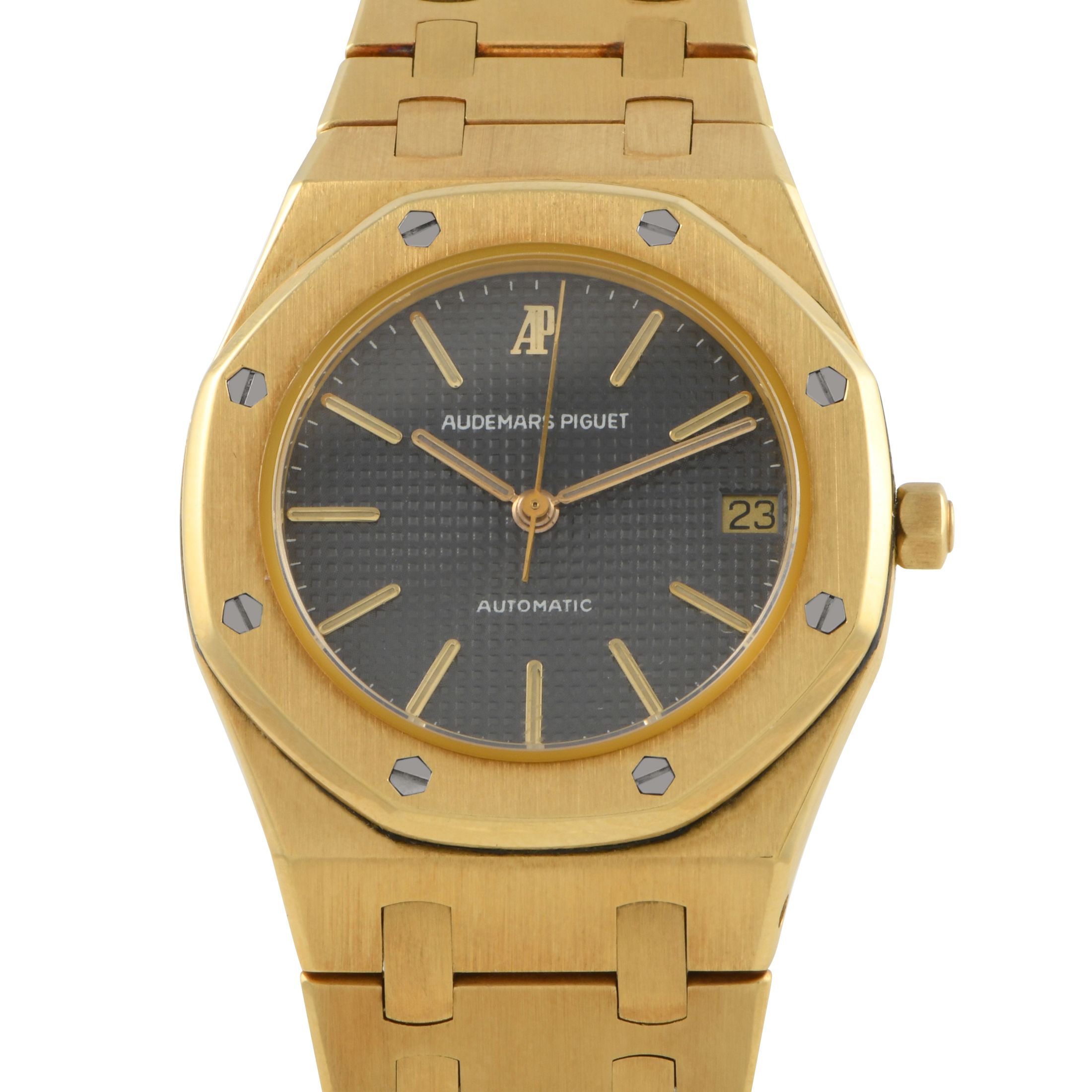 Audemars Piguet Royal Oak Slate Dial 18K Yellow Gold Watch 4100BA