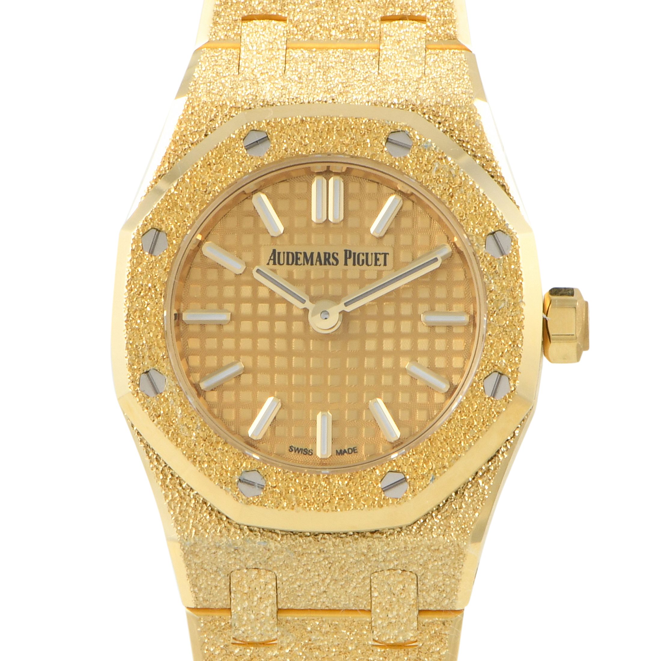 Audemars Piguet Royal Oak Mini Frosted Yellow Gold Watch 67630BA.GG.1312BA.01