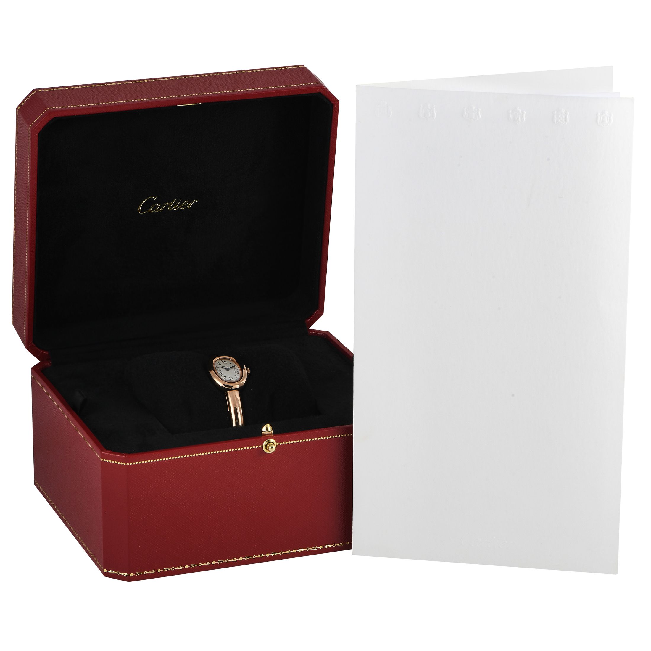 Cartier Baignoire 18K Rose Gold Ladies Watch WGBA0020