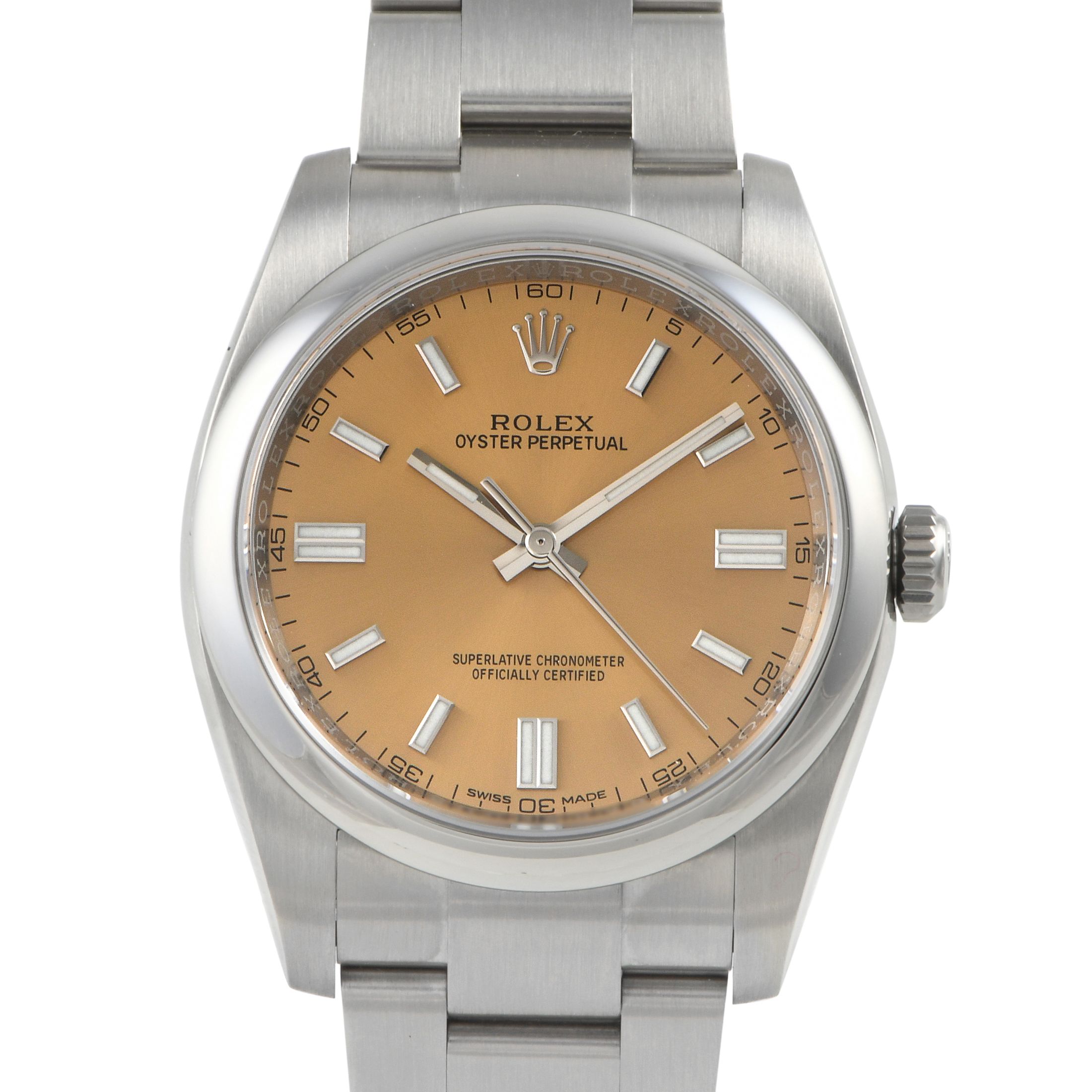 Rolex Oyster Perpetual 36 White Grape Dial Watch 116000
