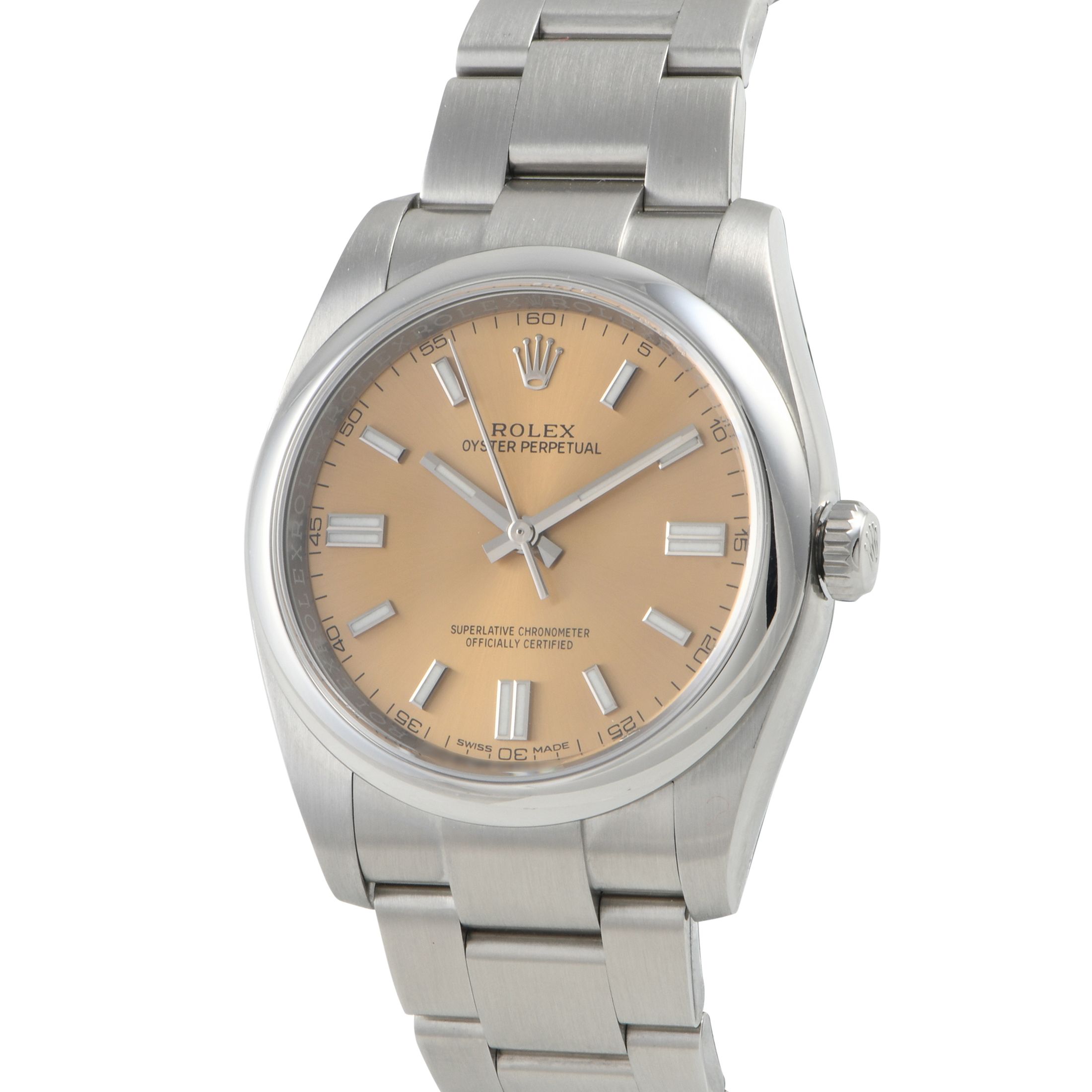 Rolex Oyster Perpetual 36 White Grape Dial Watch 116000