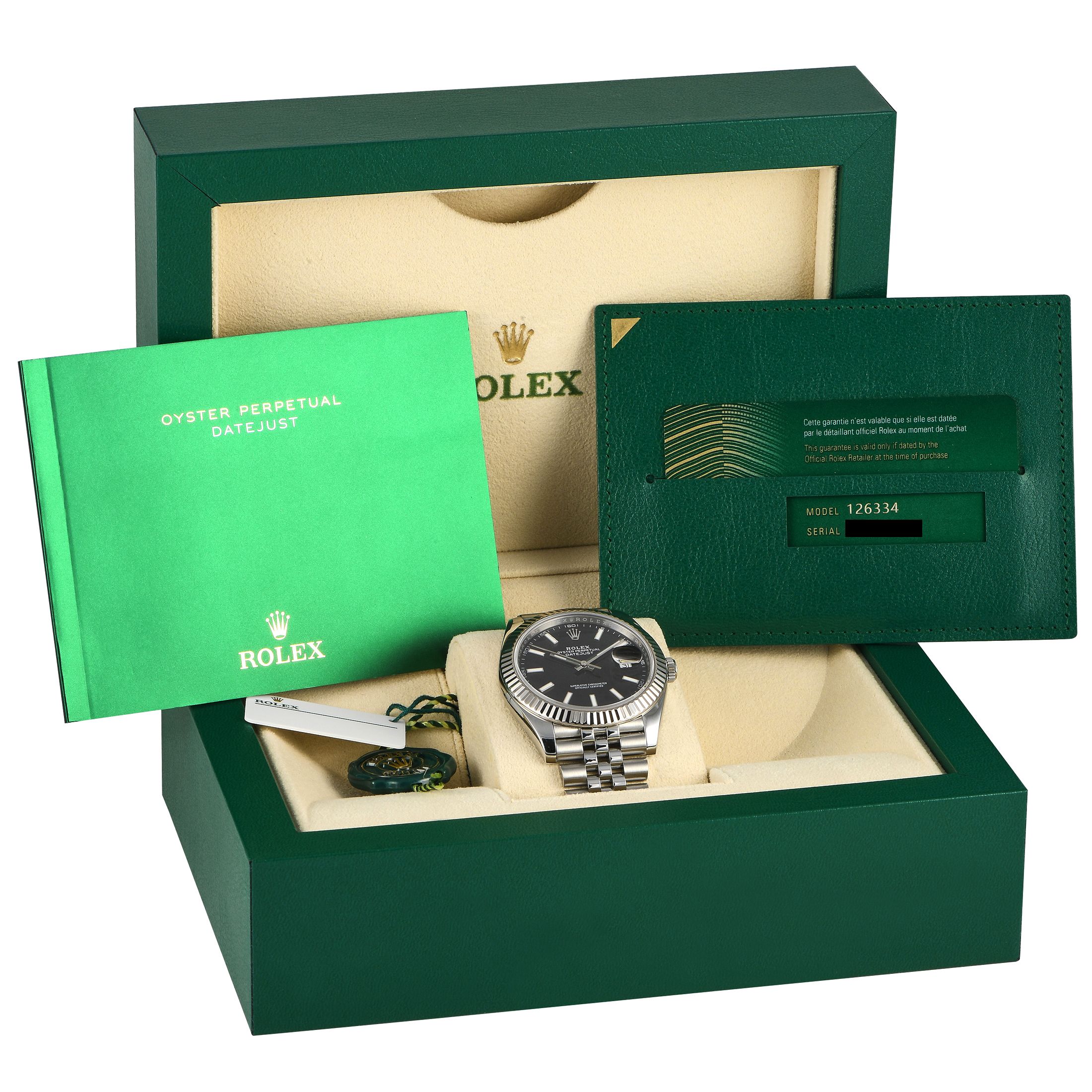 Rolex Datejust 41 Black Dial Watch 126334