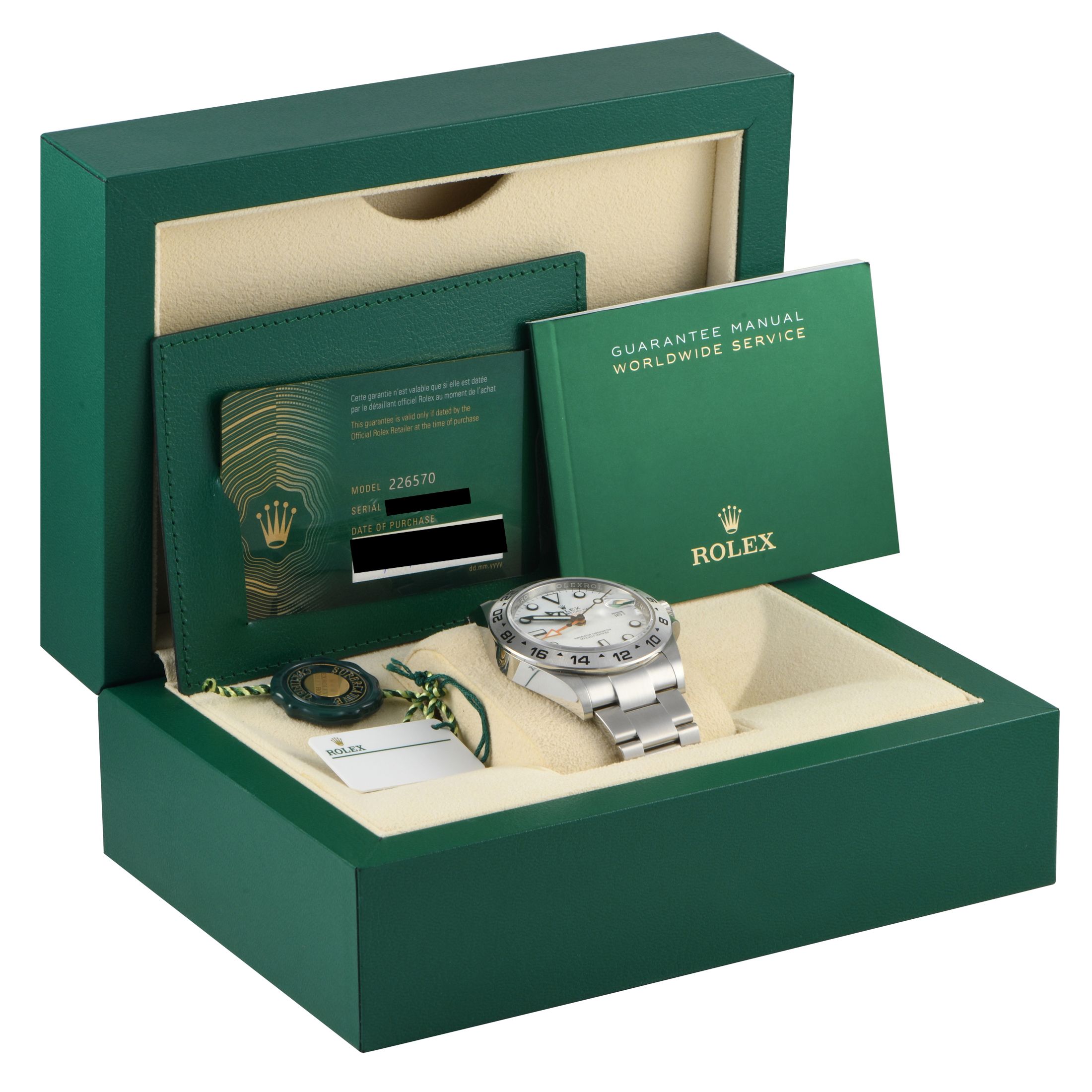 Rolex Explorer II White Dial Watch 226570