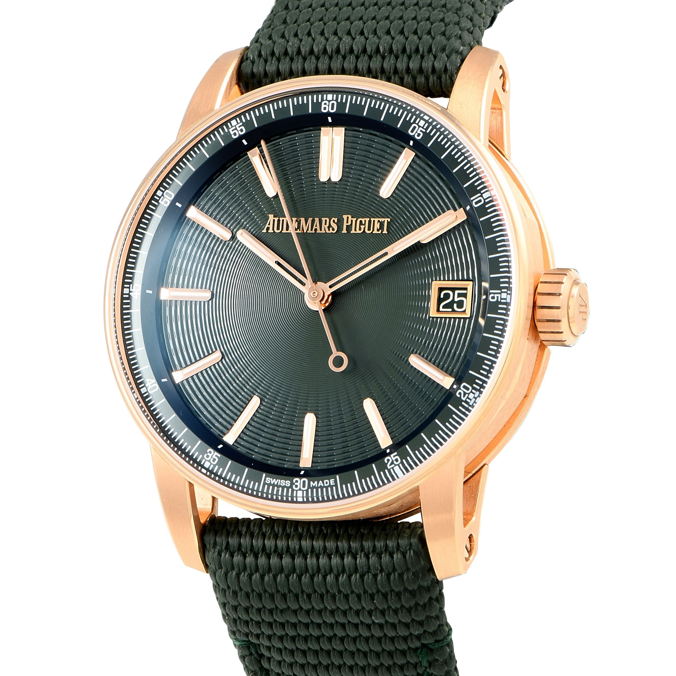 Audemars Piguet Code 11.59 Green Dial Rose Gold Watch 15210OR.OO.A056KB.01