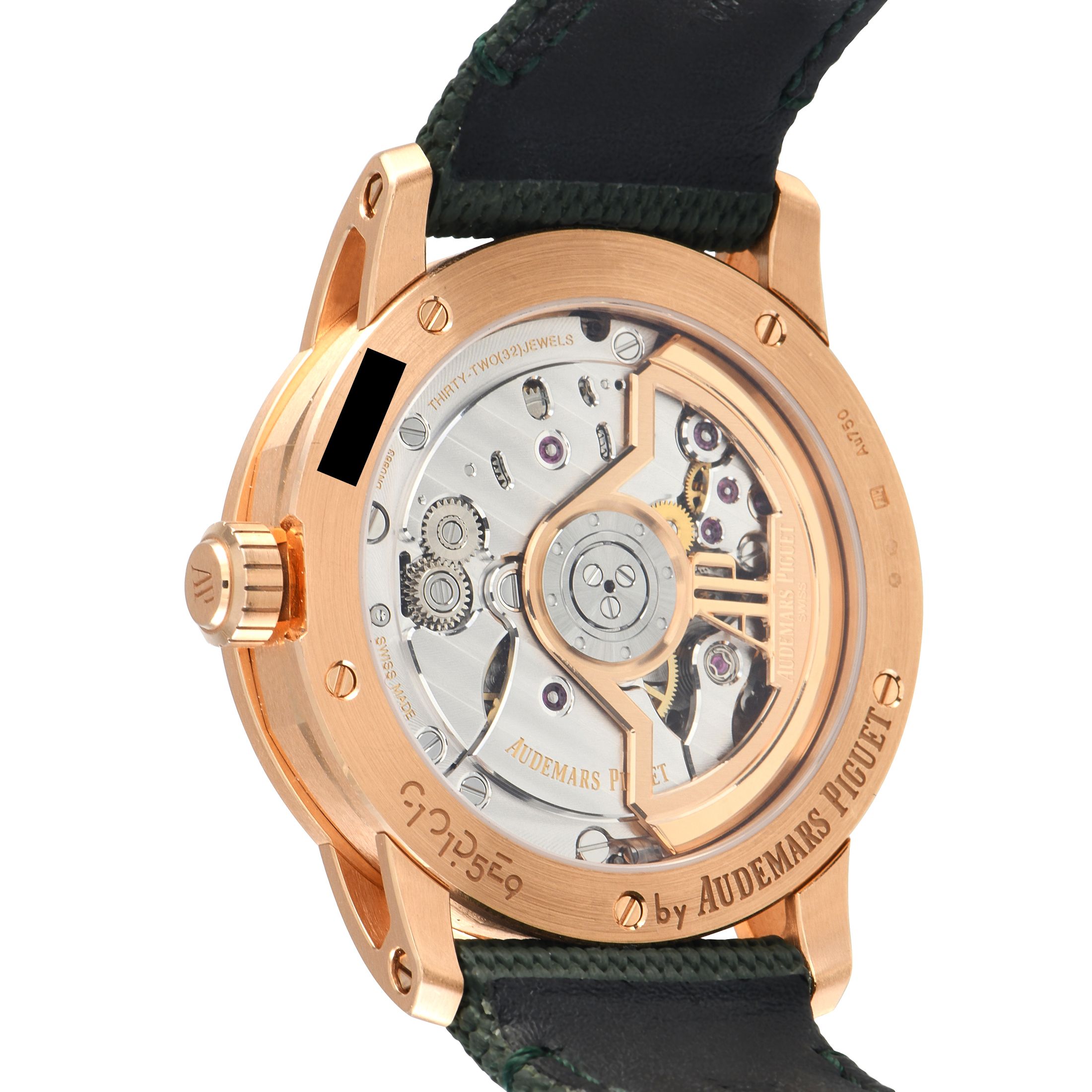 Audemars Piguet Code 11.59 Green Dial Rose Gold Watch 15210OR.OO.A056KB.01
