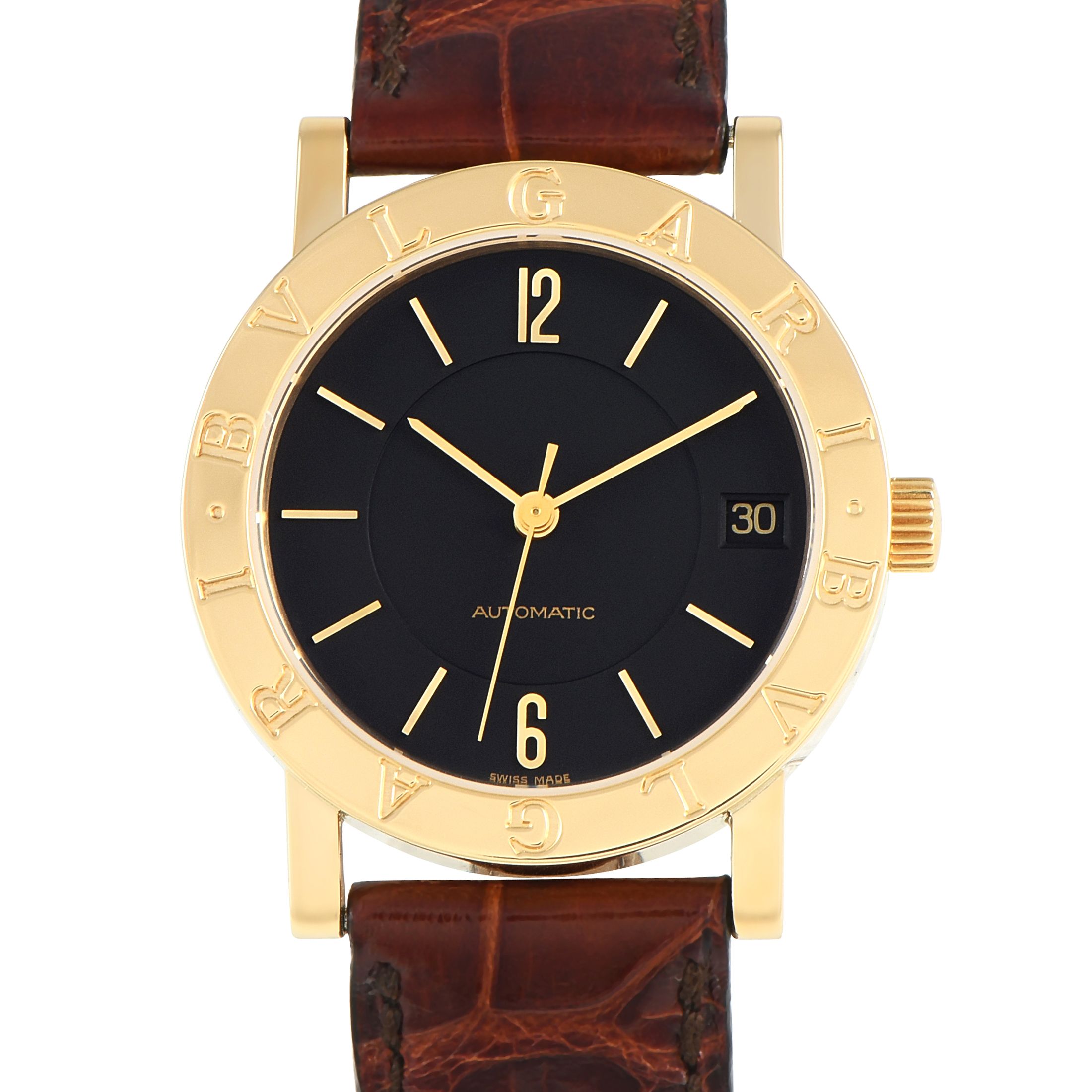 Bvlgari 18K Yellow Gold Automatic Watch BB33GL