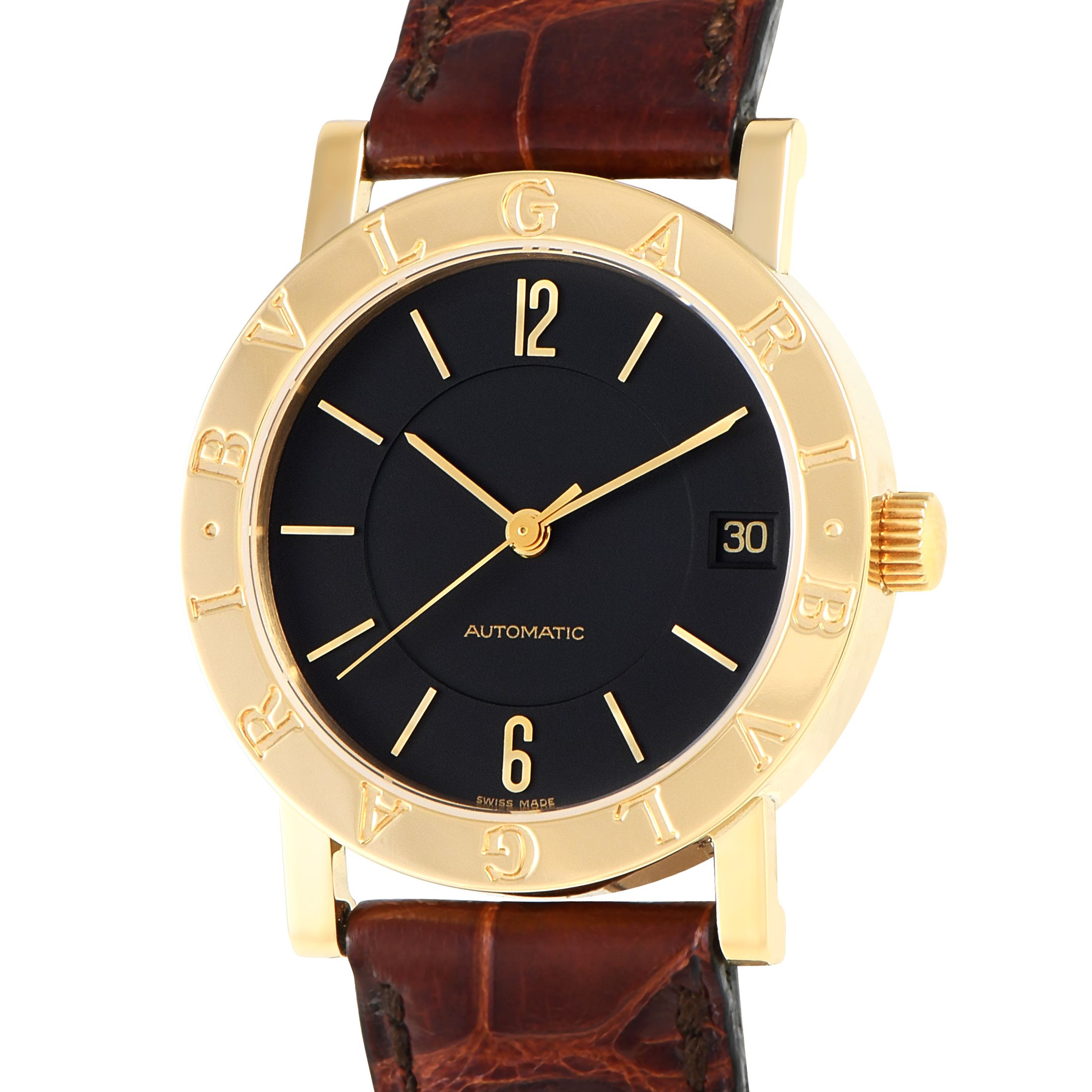 Bvlgari 18K Yellow Gold Automatic Watch BB33GL