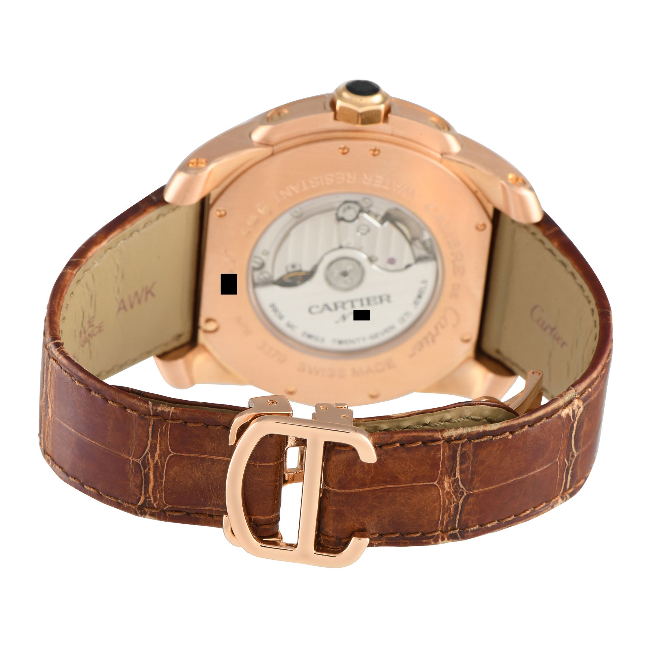 Cartier Calibre de Cartier Multiple Time Zone Rose Gold Watch W7100025