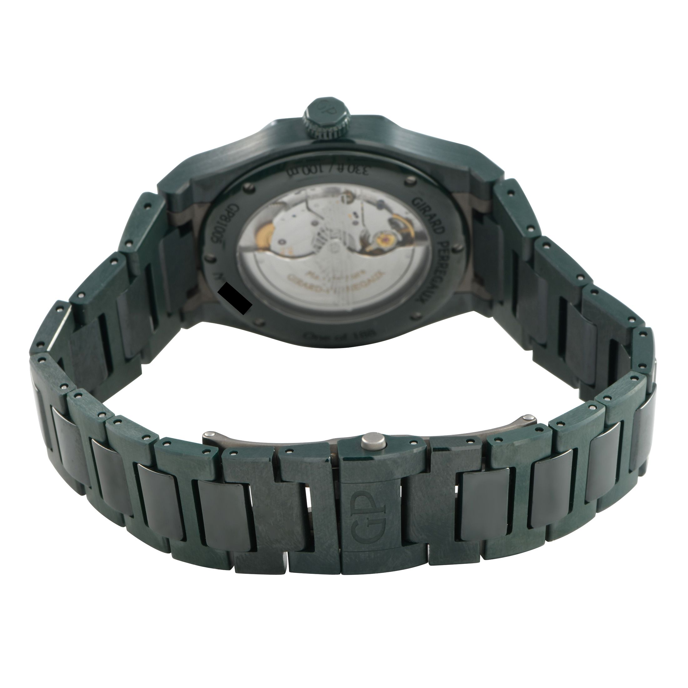 Girard Perregaux Laureato Green Ceramic Aston Martin Edition Watch 81005-32-3080-1cx